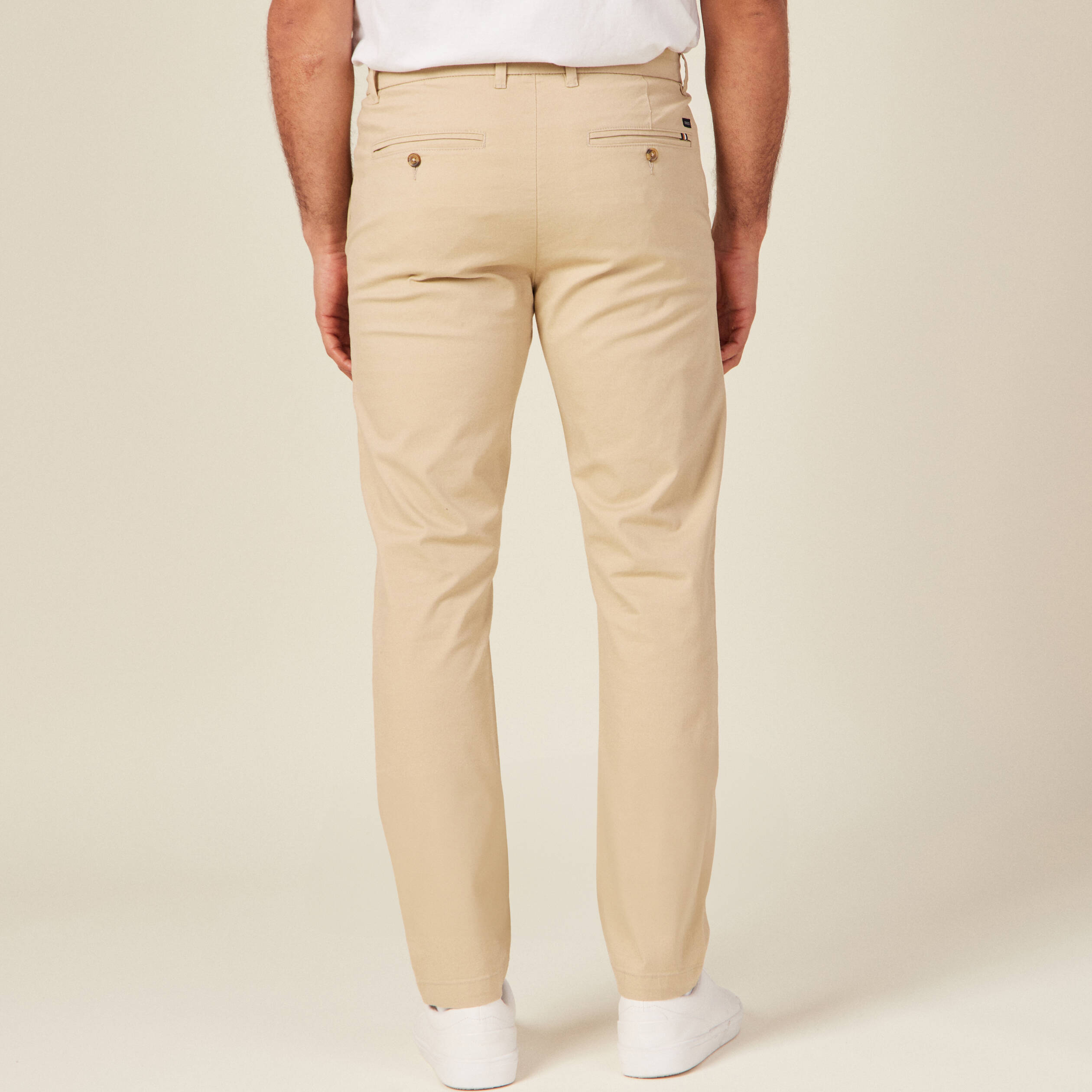 Pantalon slim sales beige homme