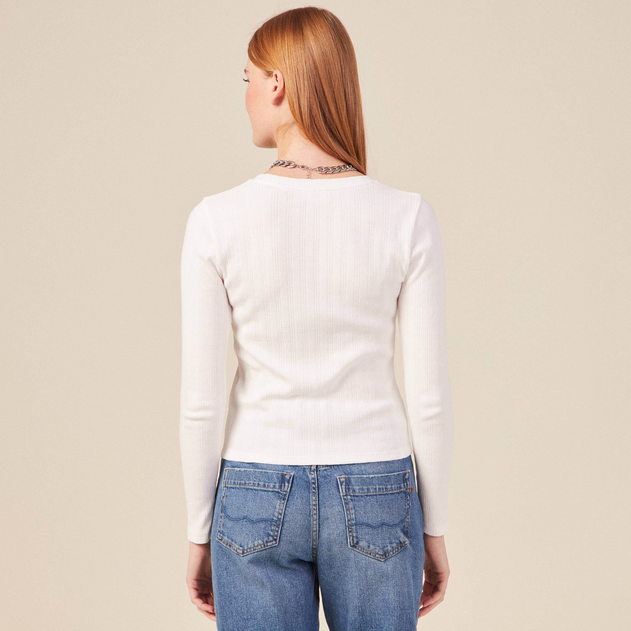 t shirt eco responsable ecru femme T-shirt éco-responsable ecru femme