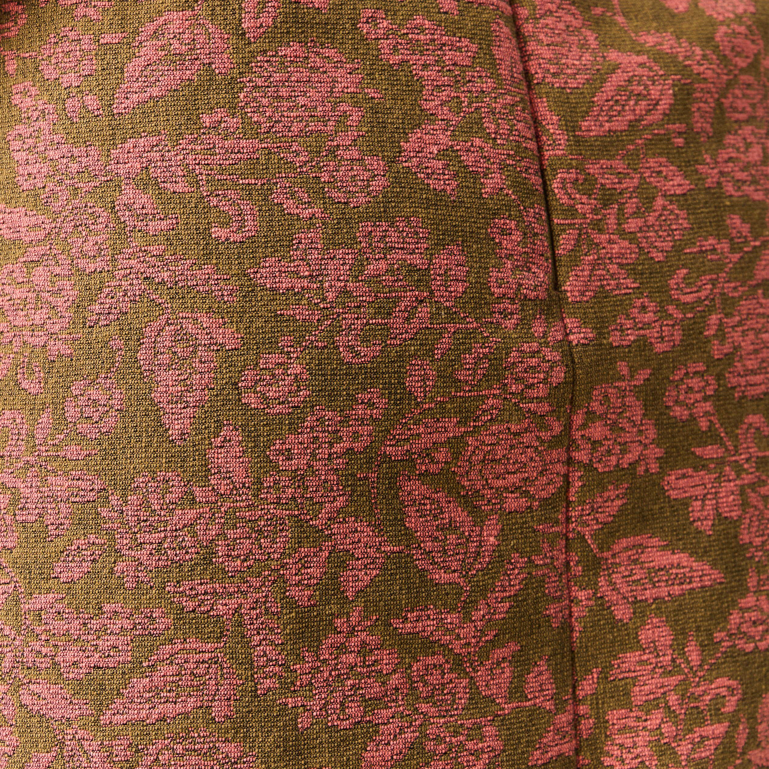 Mini-jupe droite et courte vert kaki femme