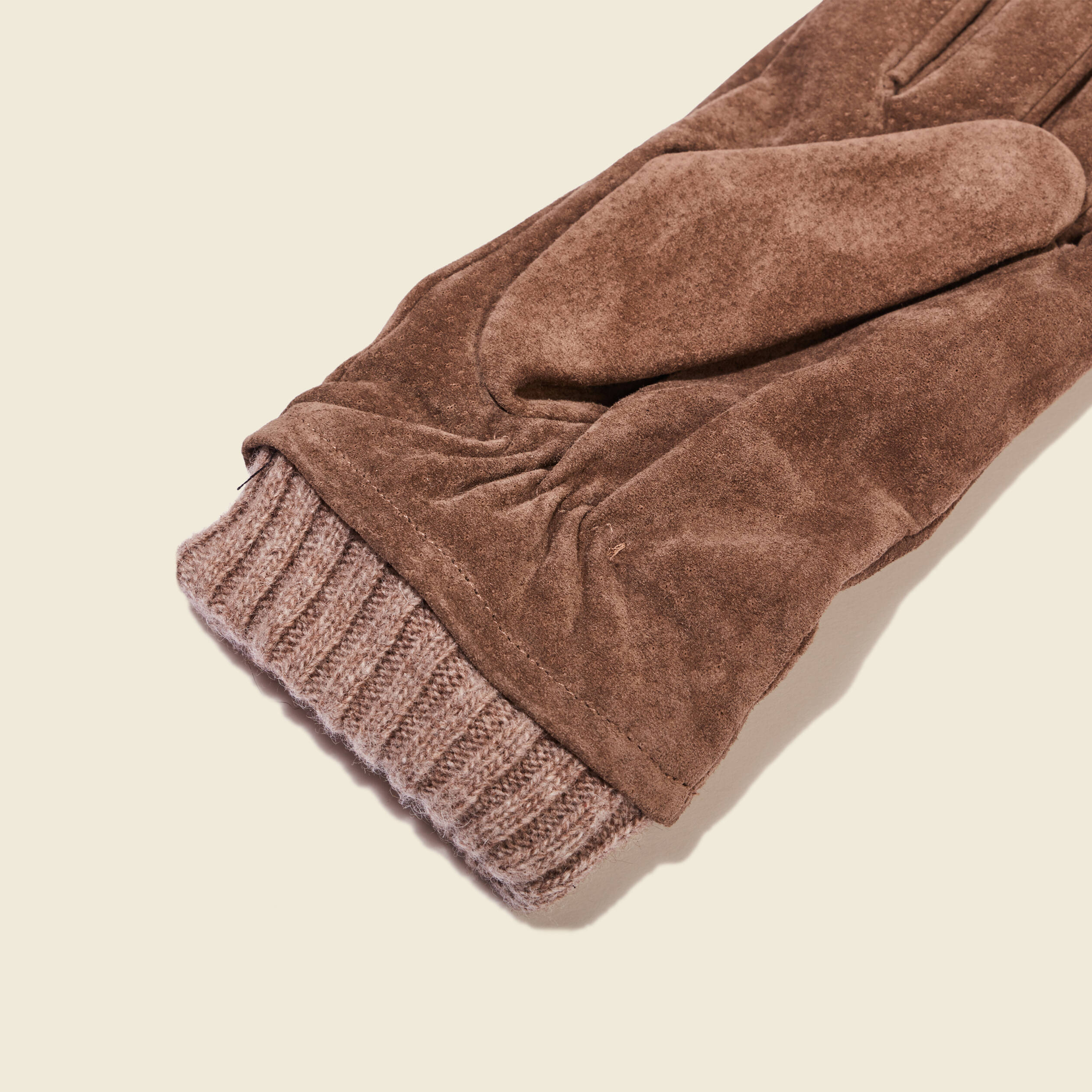 Gants en cuir beige homme