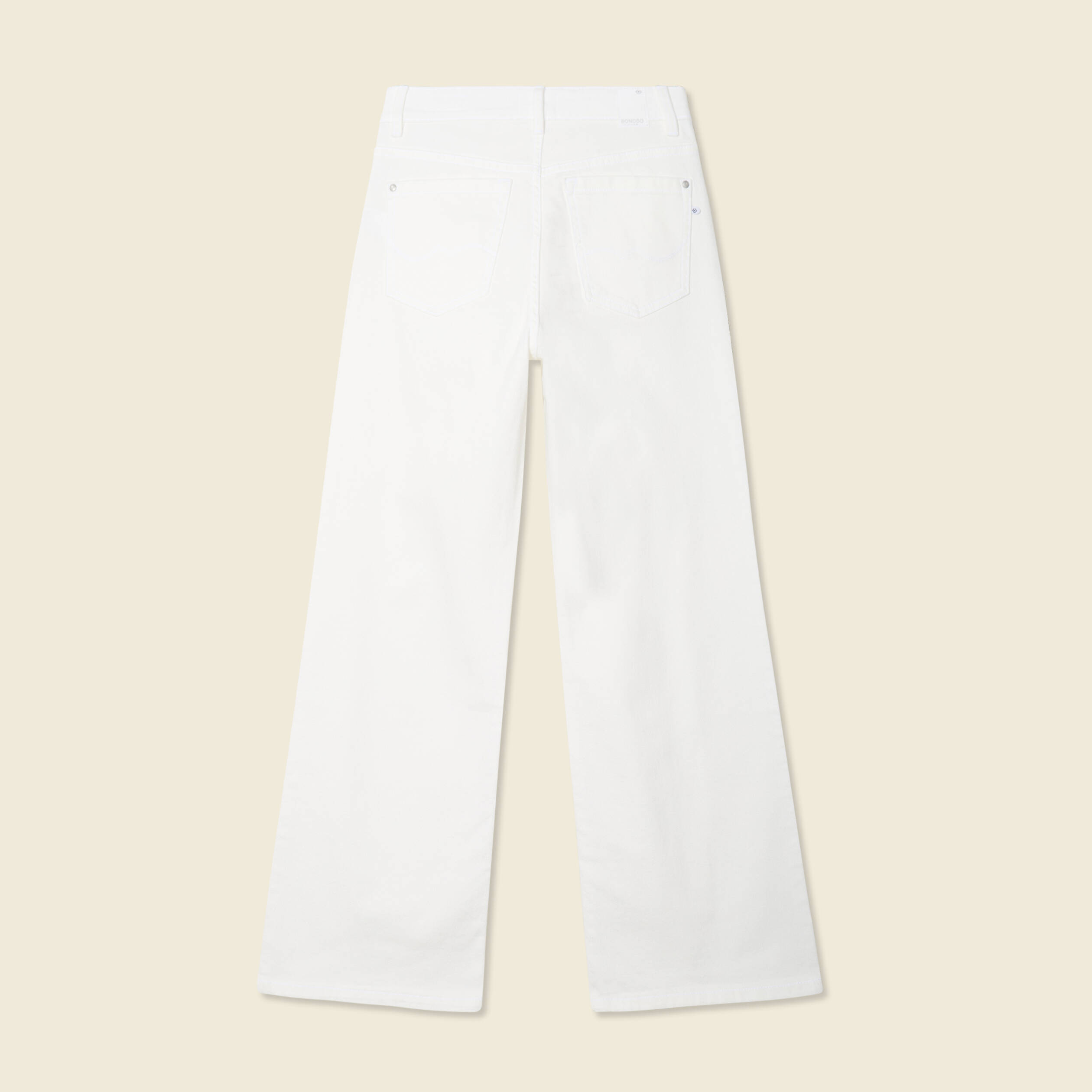 jeans large eco responsable denim blanc femme Jeans large éco-responsable denim blanc femme