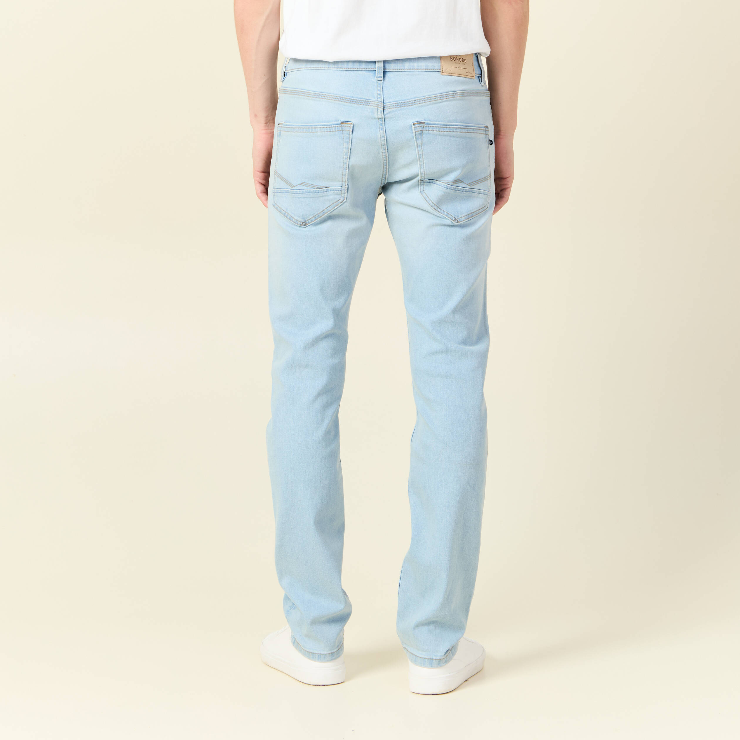 jeans straight denim snow bleach homme Jeans straight denim snow bleach homme