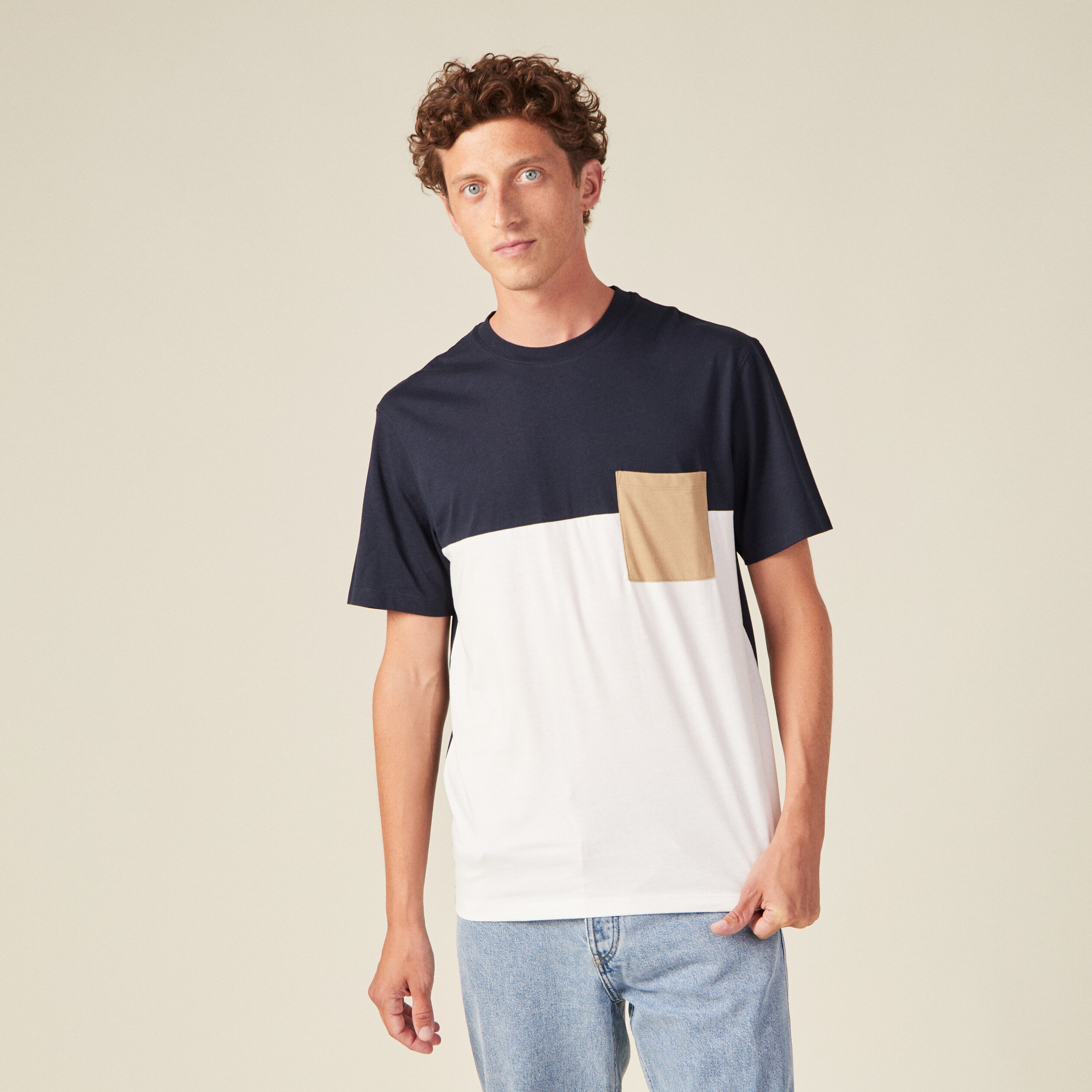 t shirt eco responsable bleu marine homme T-shirt éco-responsable bleu marine homme