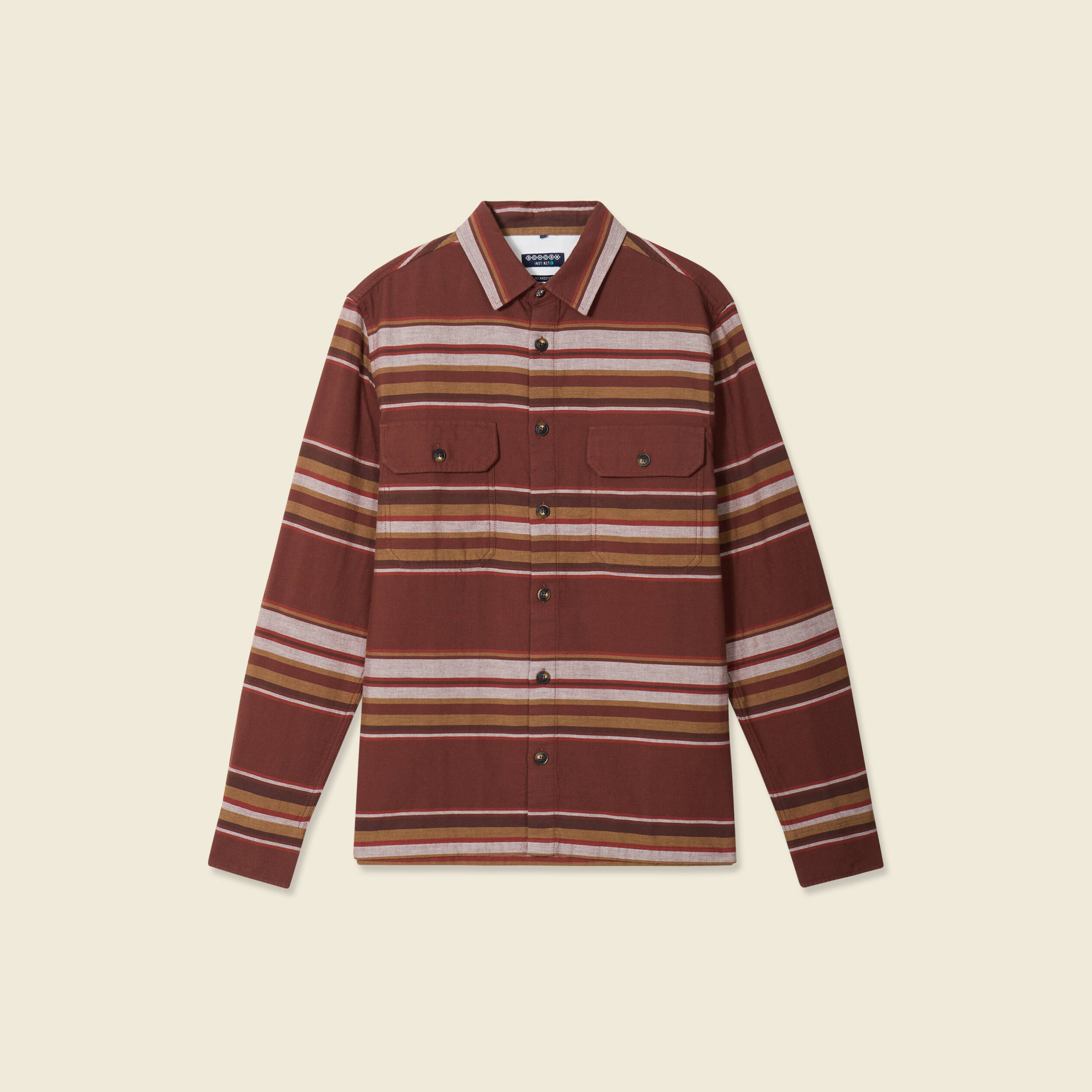 Chemise homme bordeaux à fleurs (manches longues) – Blacks Legend