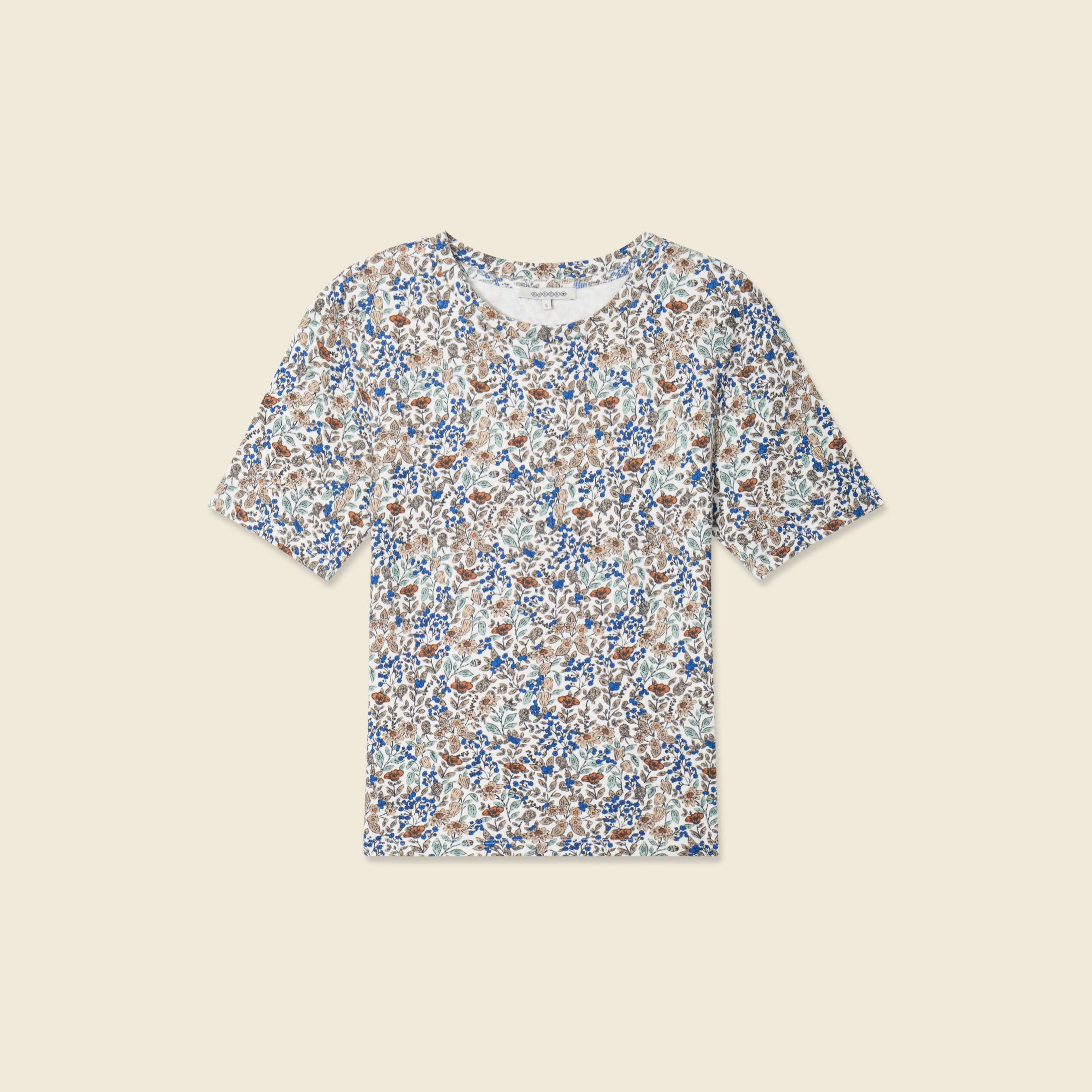 T-shirt manches courtes bleu clair femme