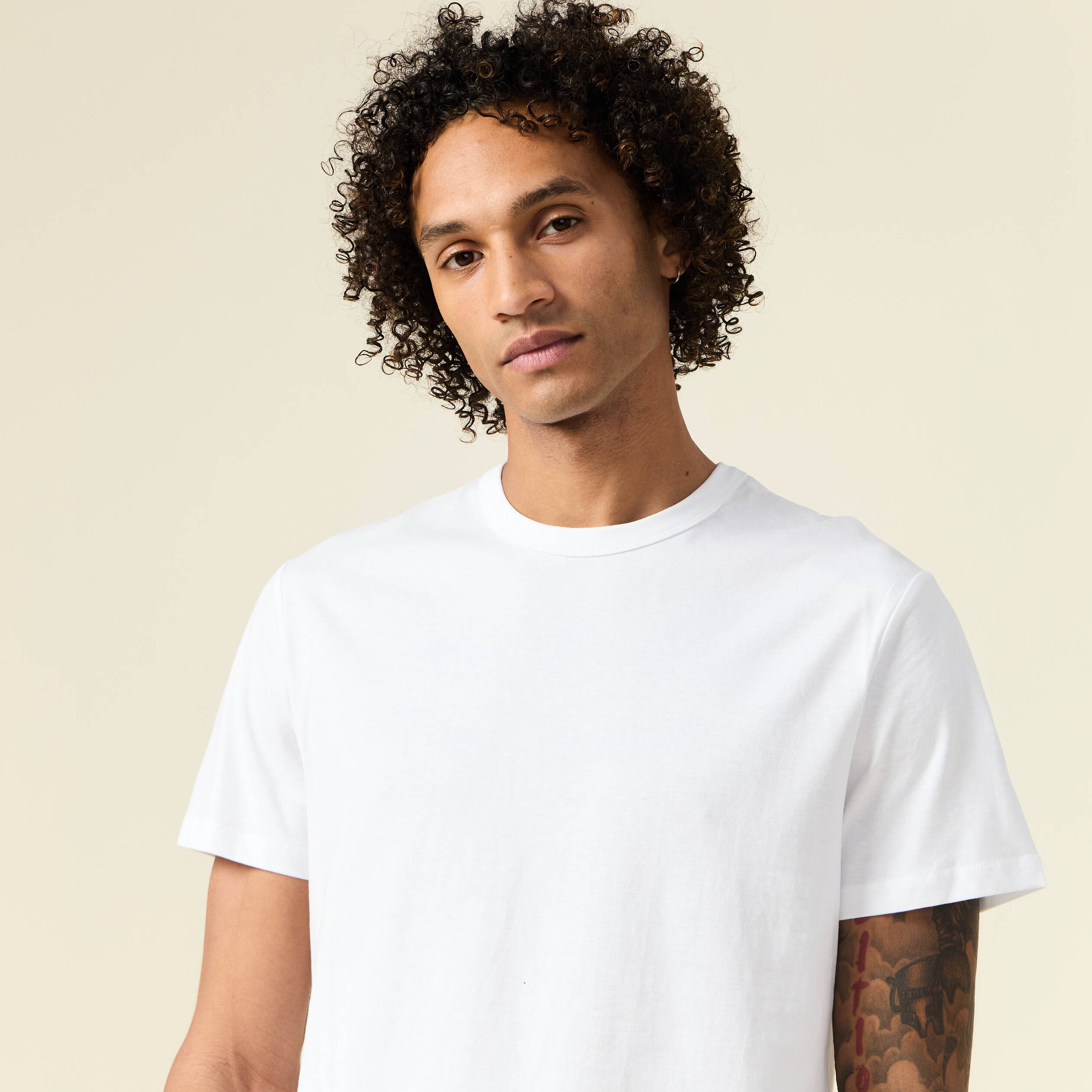 T-shirt éco-responsable blanc homme