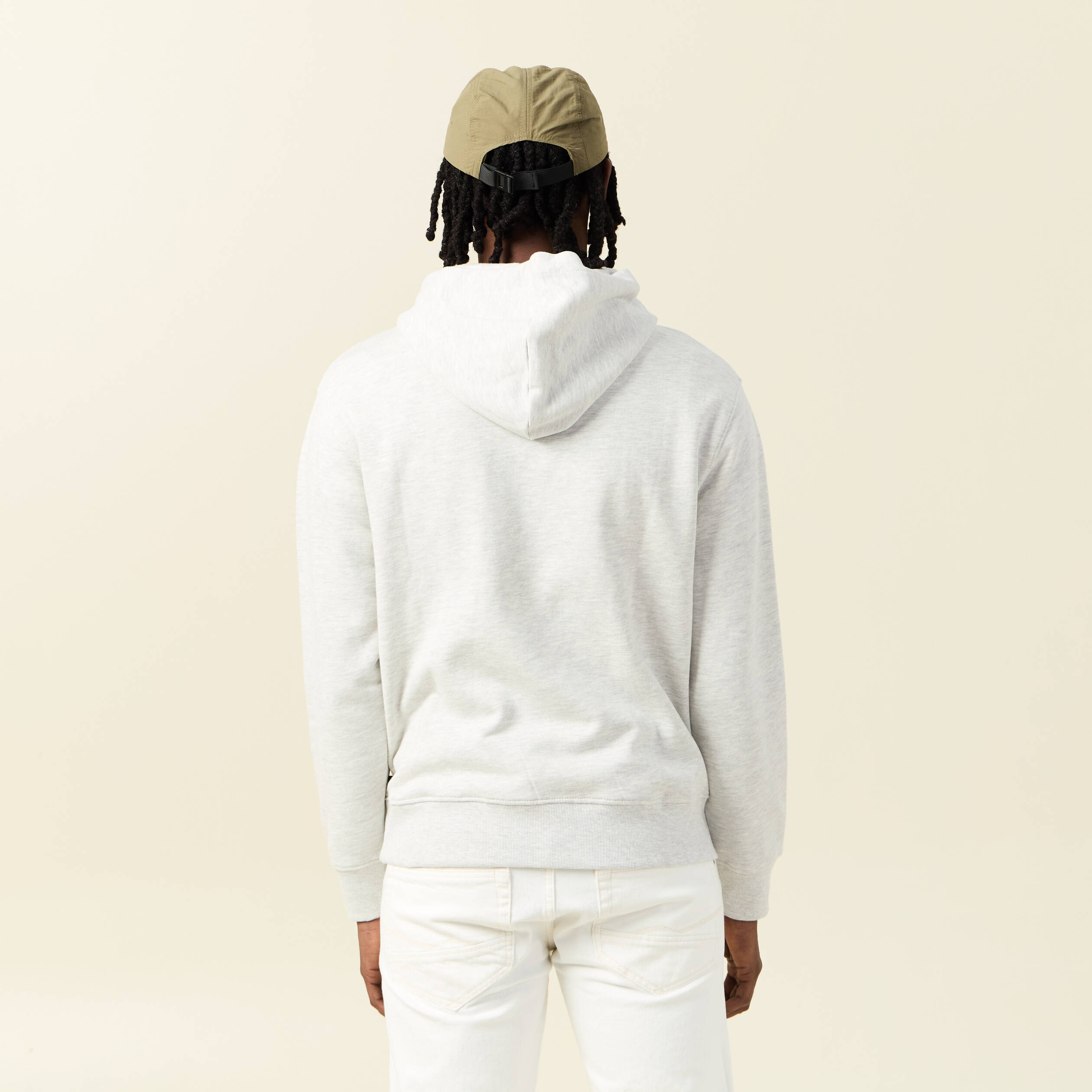 Sweat à capuche gris homme