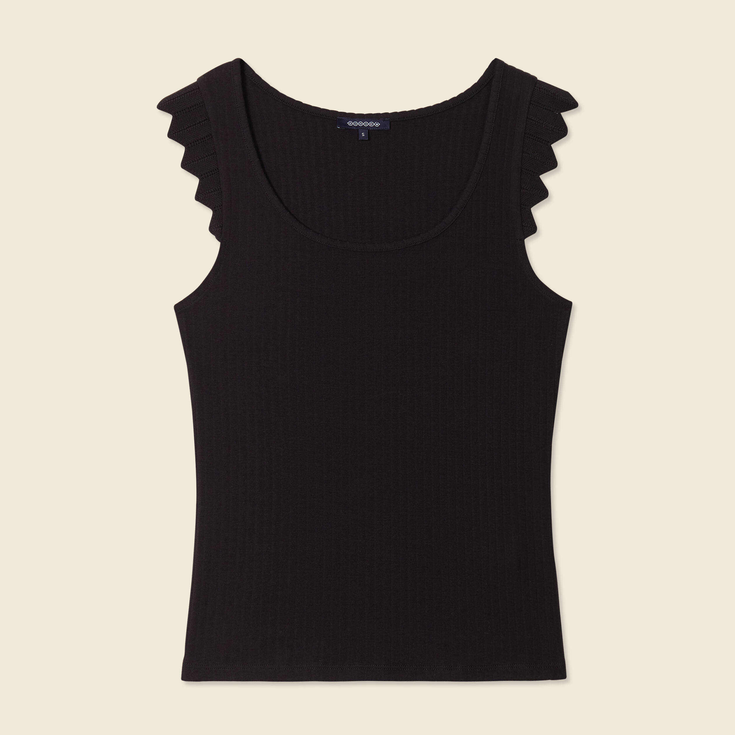 debardeur bretelles larges noir femme Débardeur bretelles larges noir femme