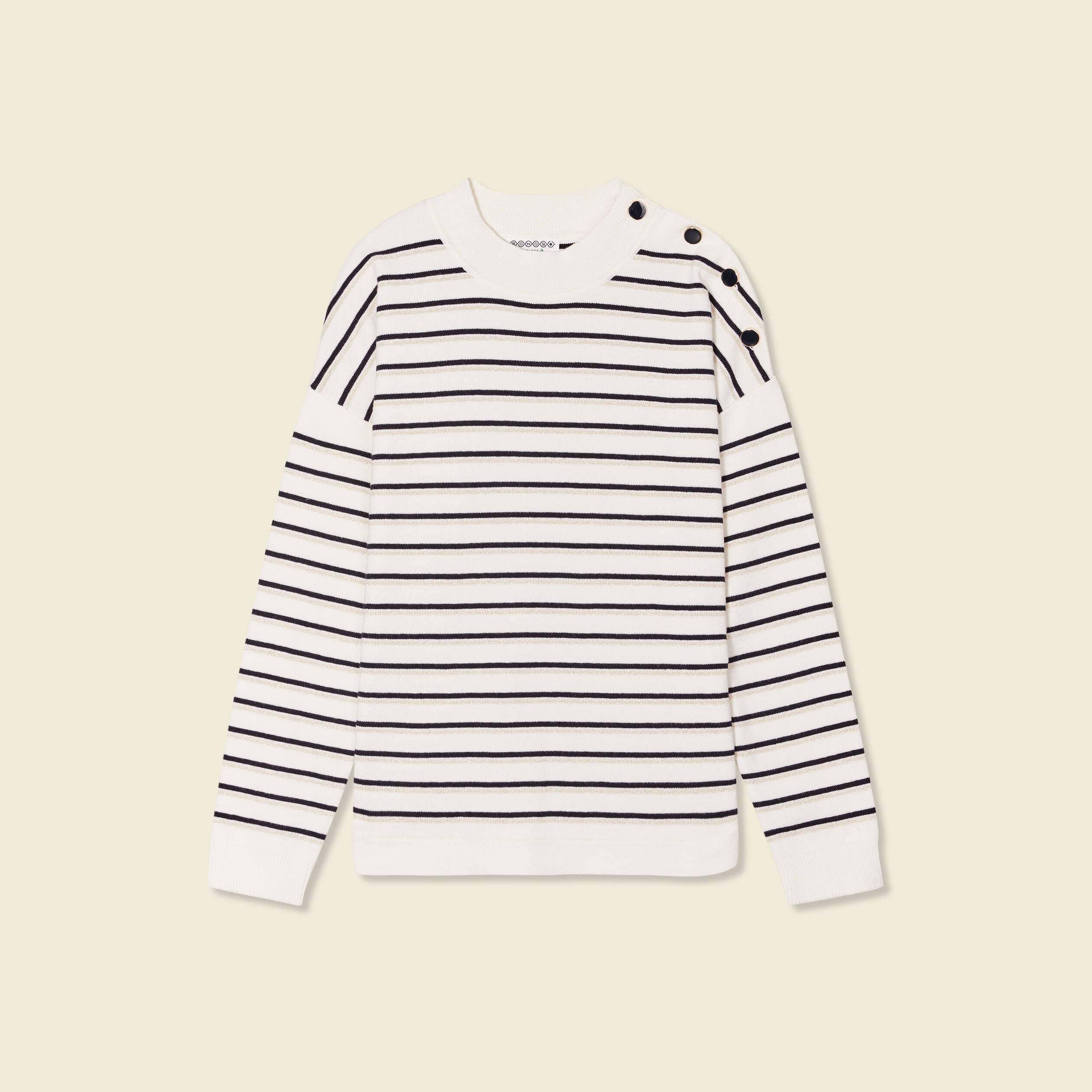 Pull manches longues bleu marine femme