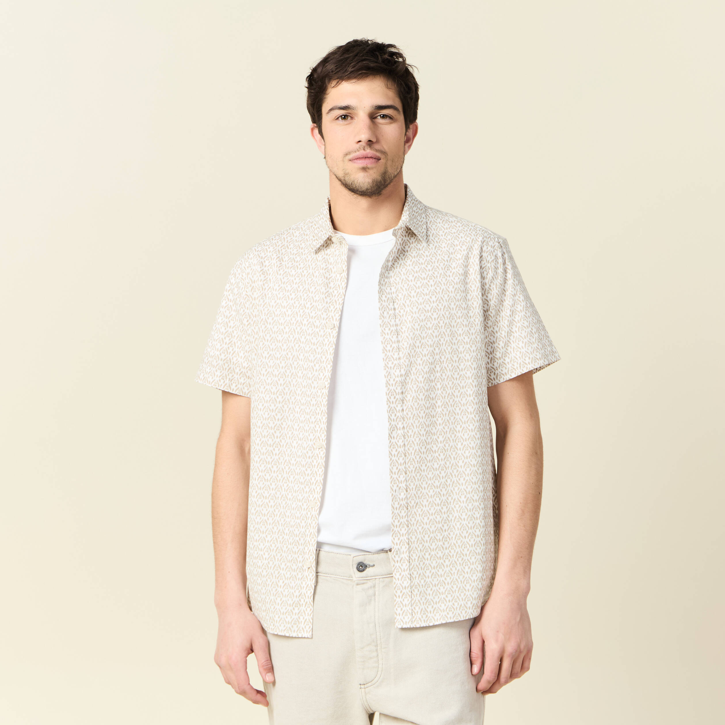 chemise manches courtes blanc homme Chemise manches courtes blanc homme