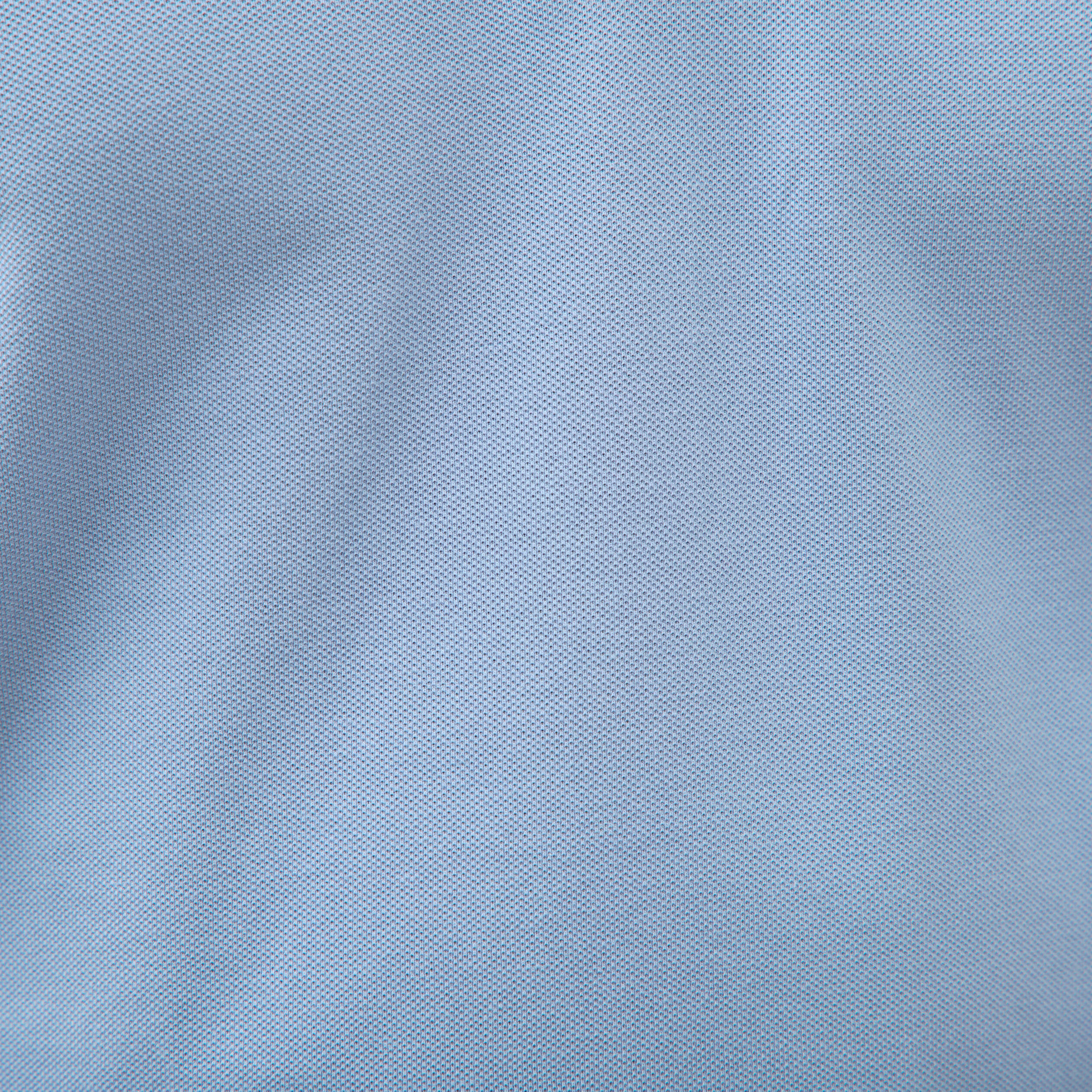 Polo cintr&eacute; en coton manches courtes bleu gris homme