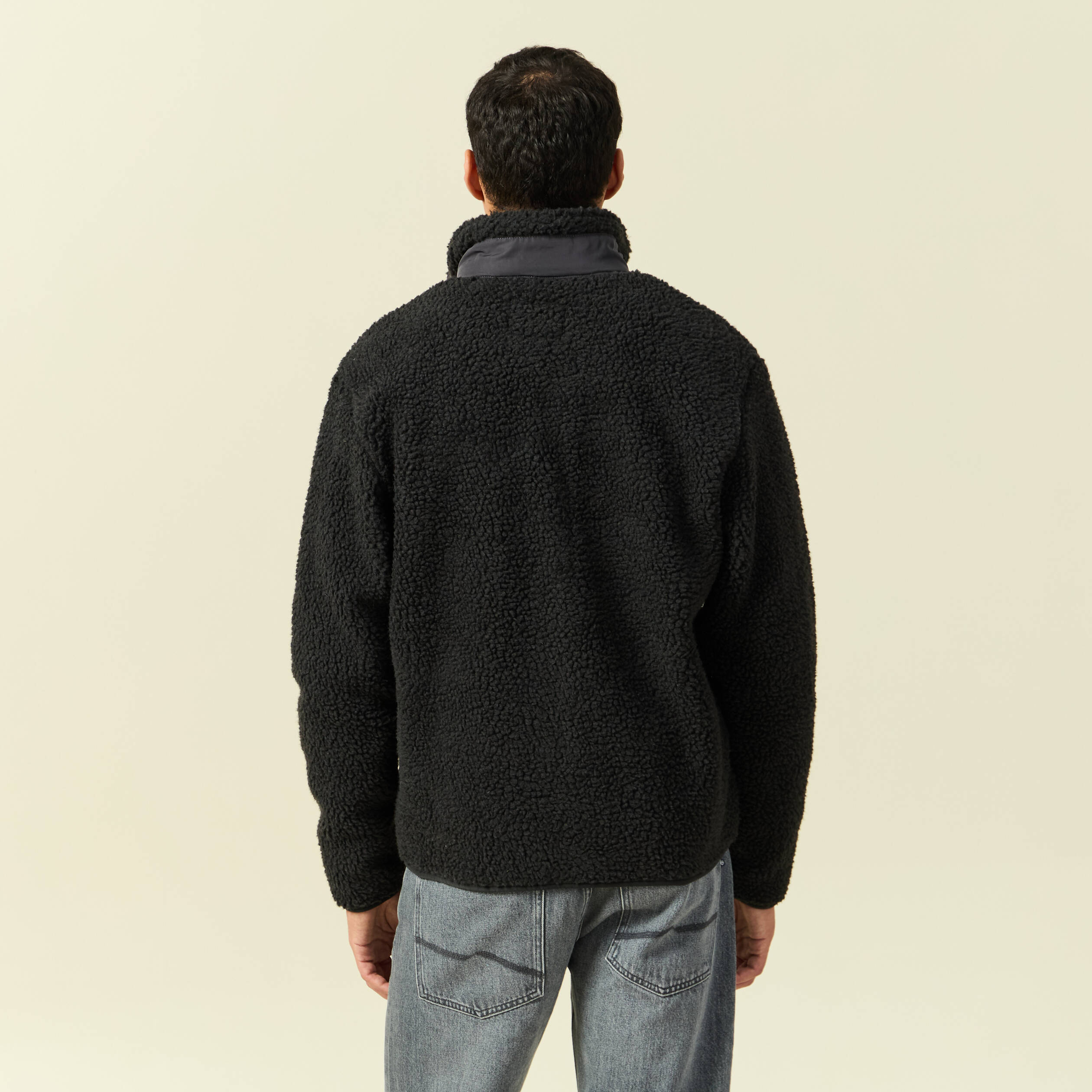 Sweat-shirt Homme Southpole - Col Rond - Polaire Douce Intérieur Gratté - Noir Charbon Chiné - Taille L
