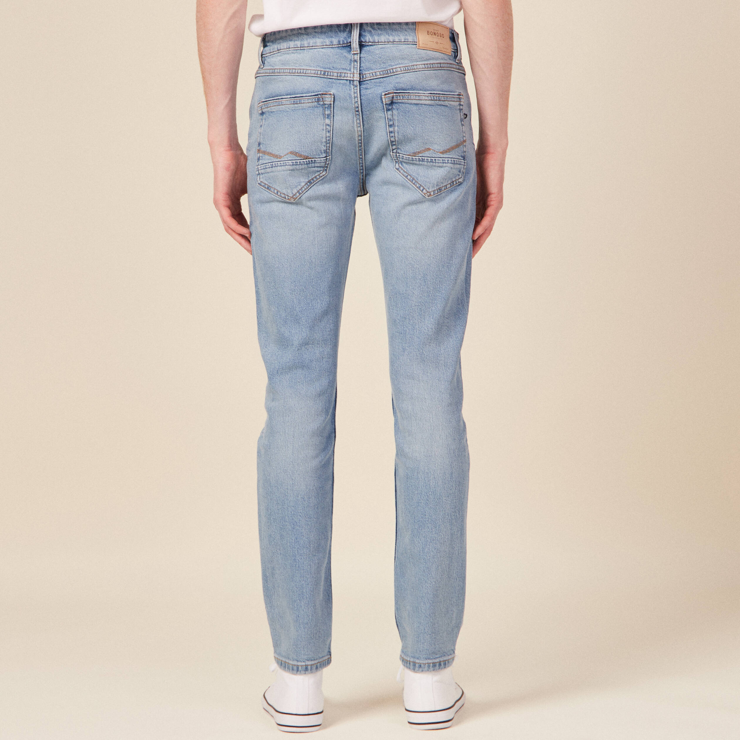 jeans slim 5 poches denim used homme Jeans slim 5 poches denim used homme