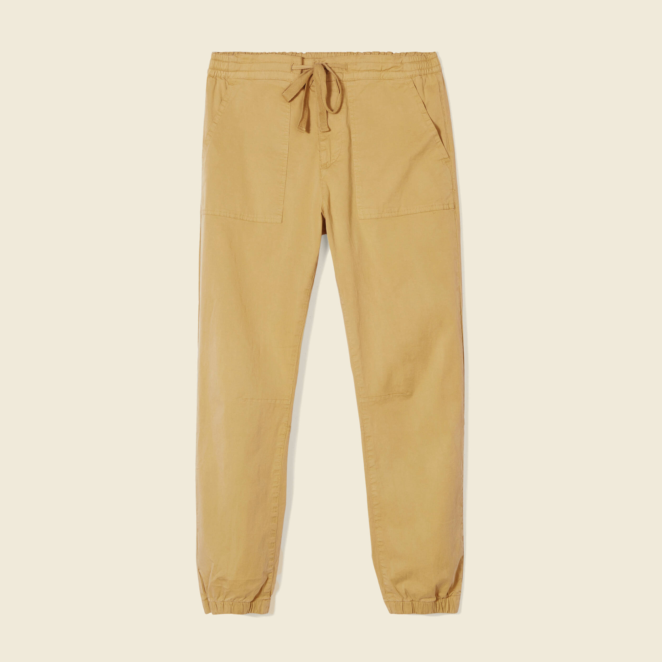jogger droit bas resserre vert olive homme Jogger droit bas resserré vert olive homme