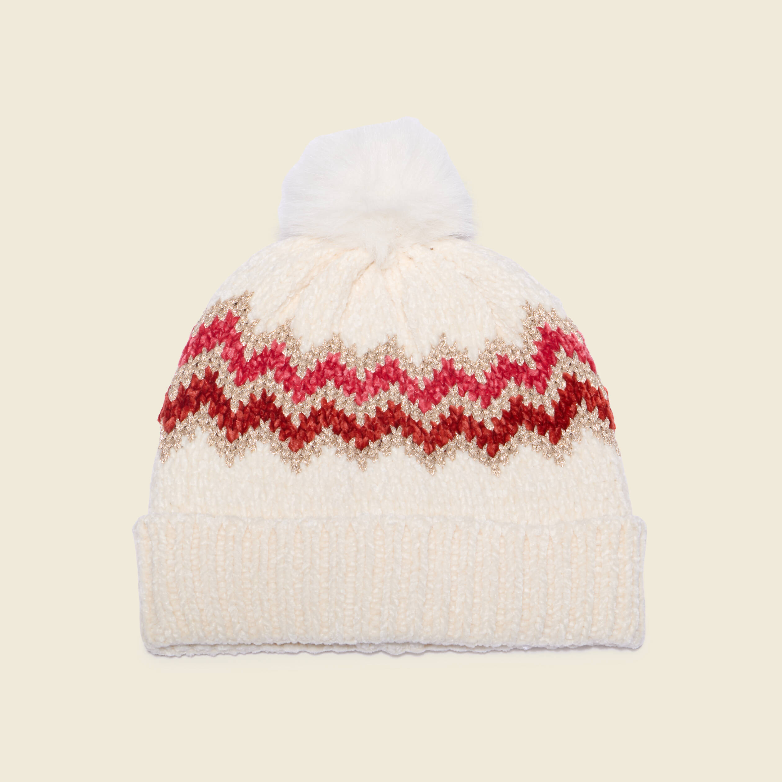 Bonnet ecru femme