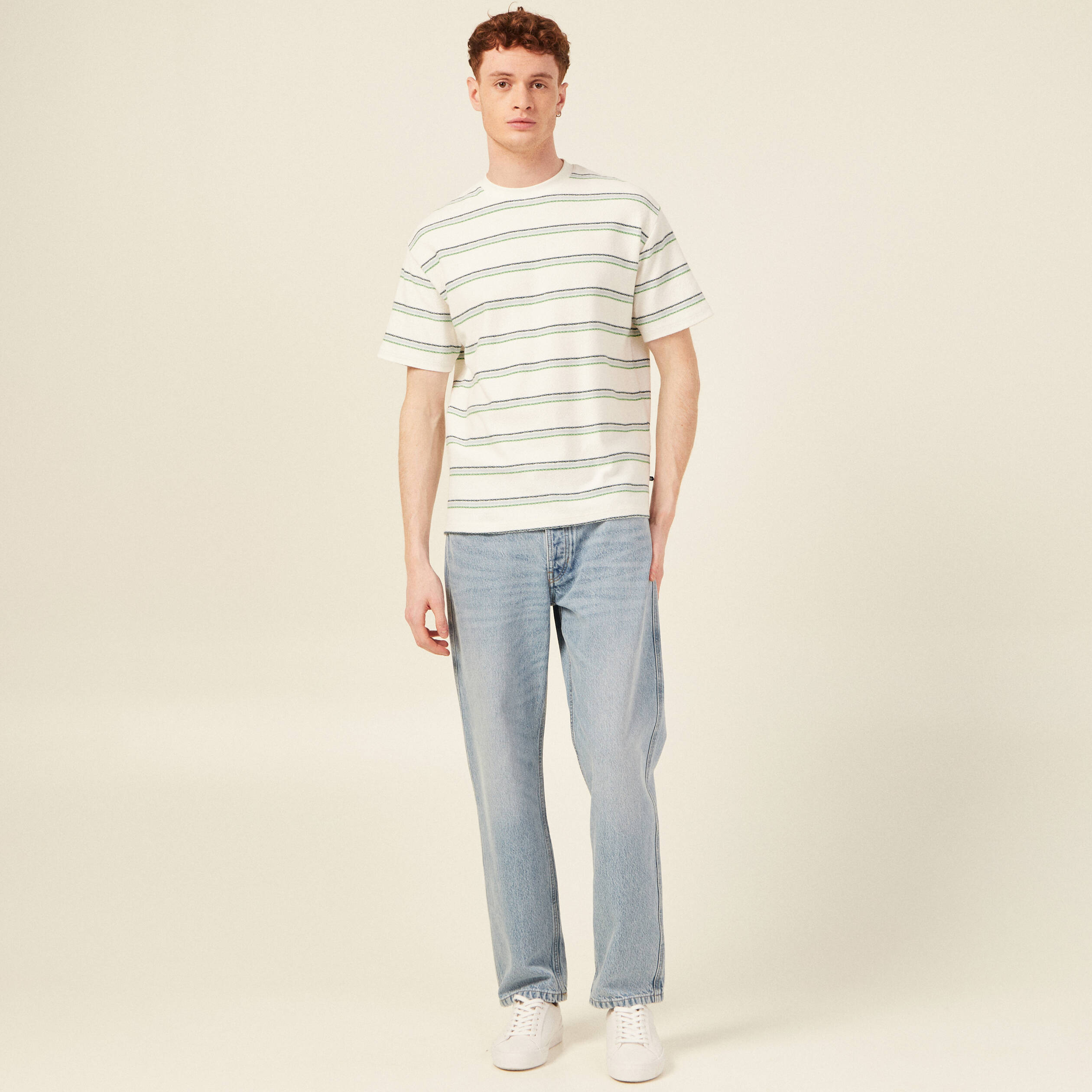 t shirt manches courtes ecru homme T-shirt manches courtes ecru homme