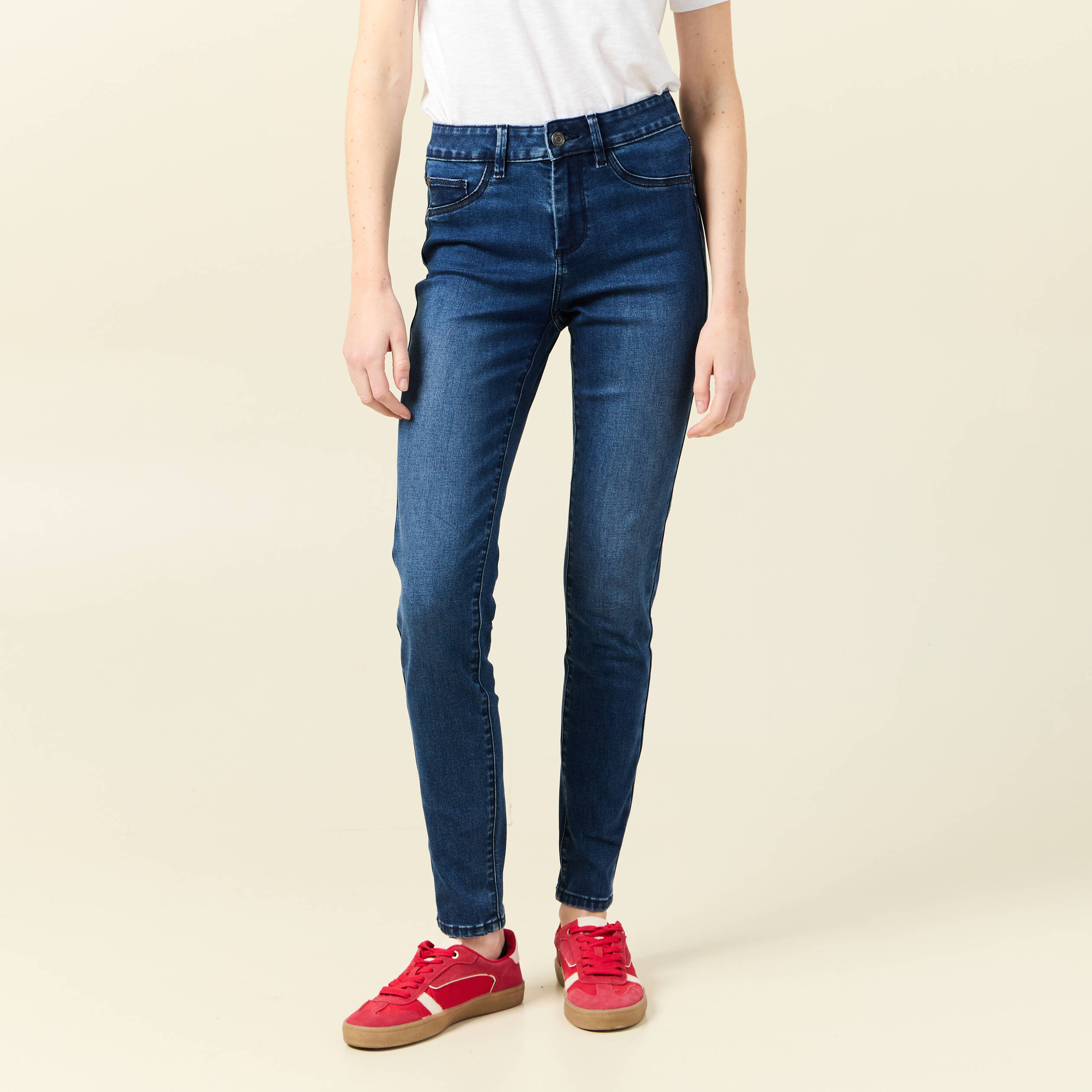 jeans lou jegging denim stone femme Jeans Lou - jegging denim stone femme