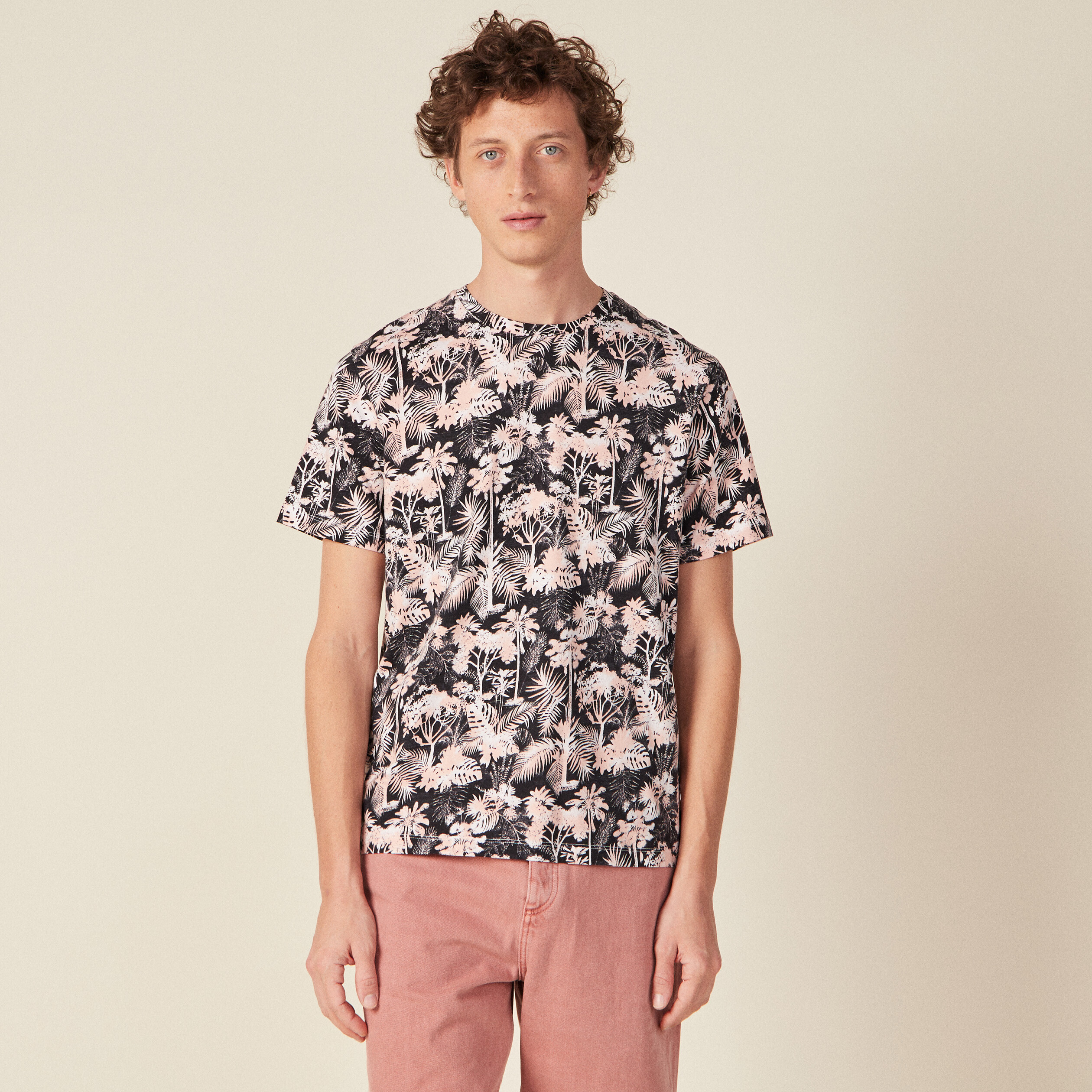 T-shirt à manches courtes noir homme