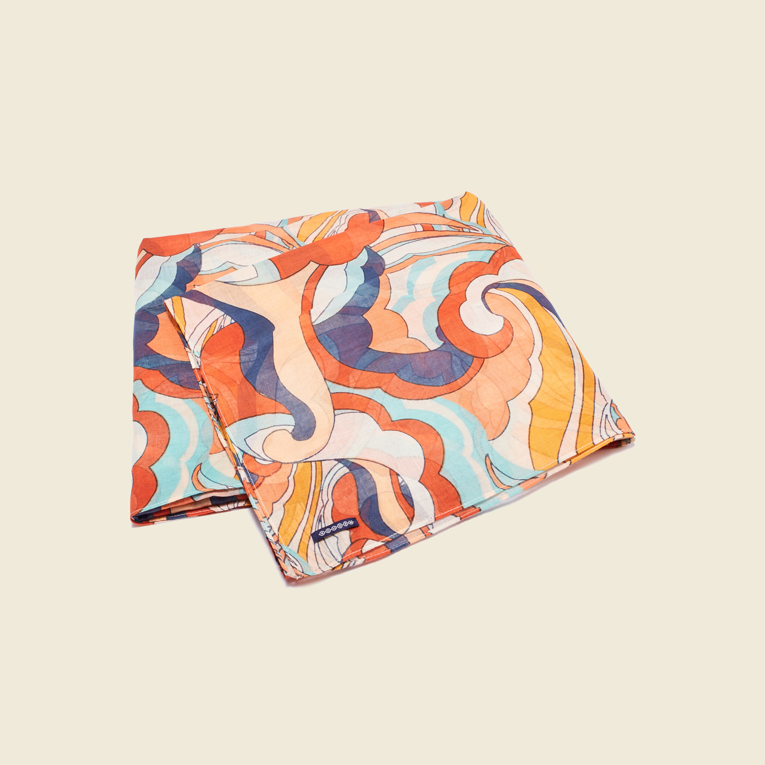 Foulard orange clair femme