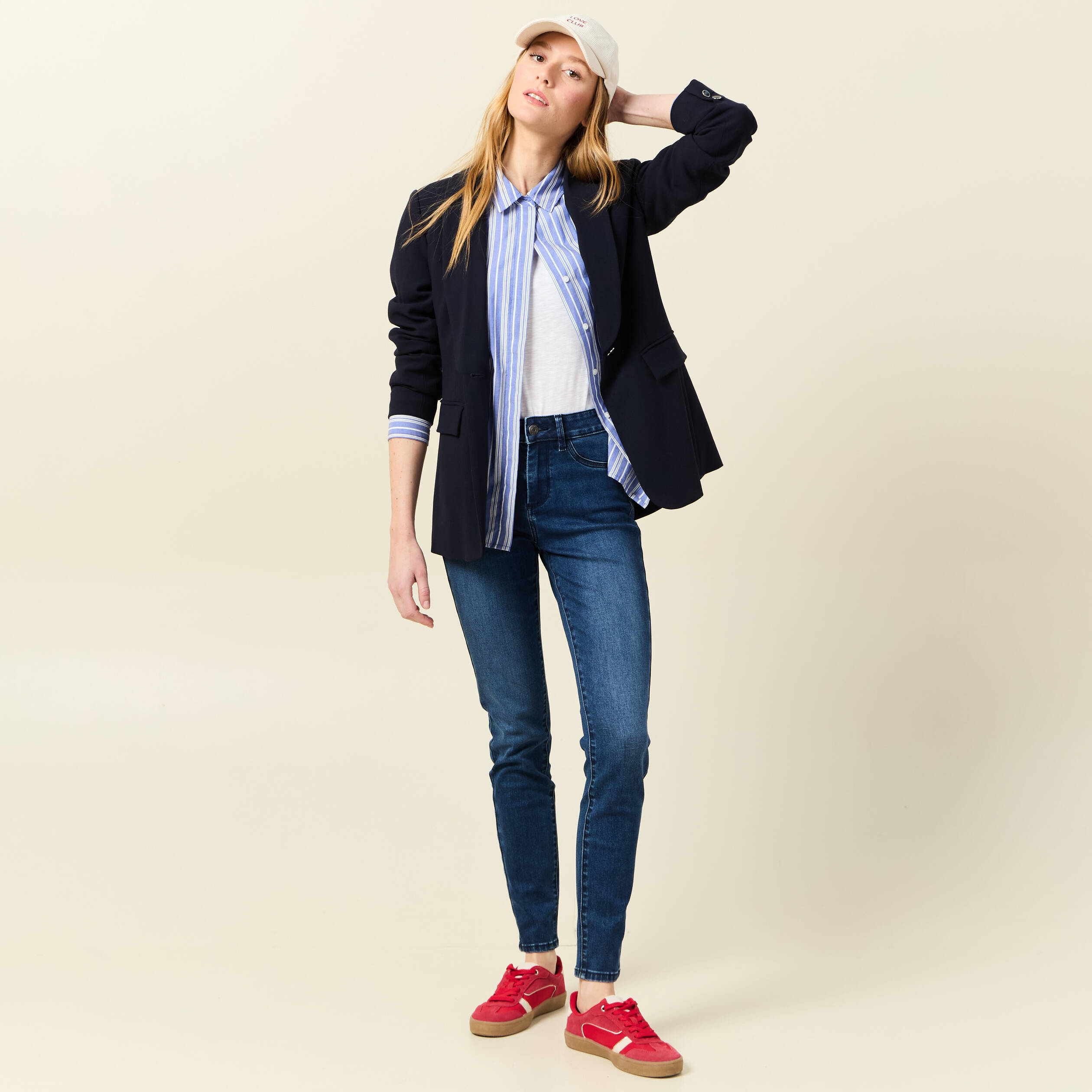 jeans lou jegging denim stone femme Jeans Lou - jegging denim stone femme