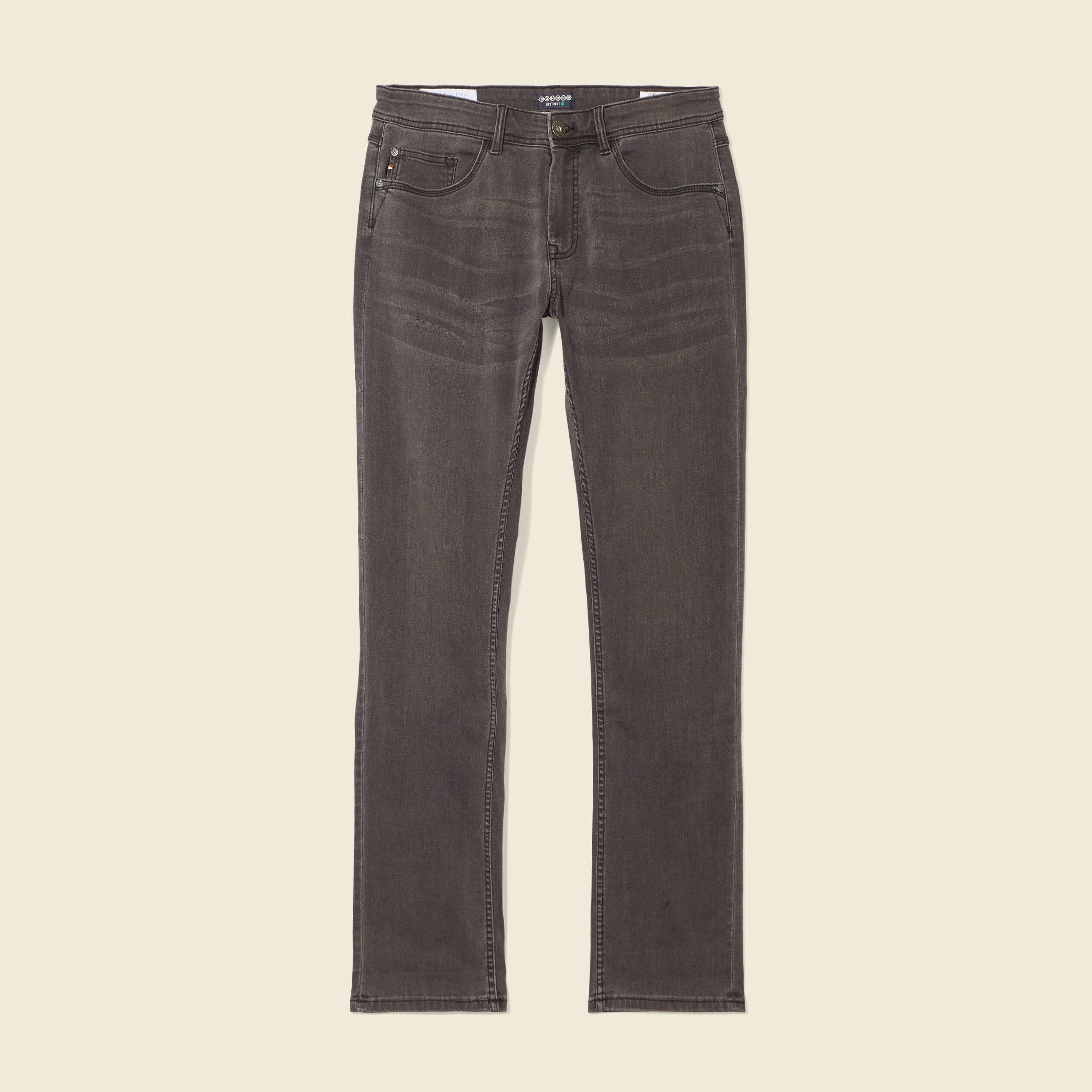 Jeans straight ultra stretch denim gris homme