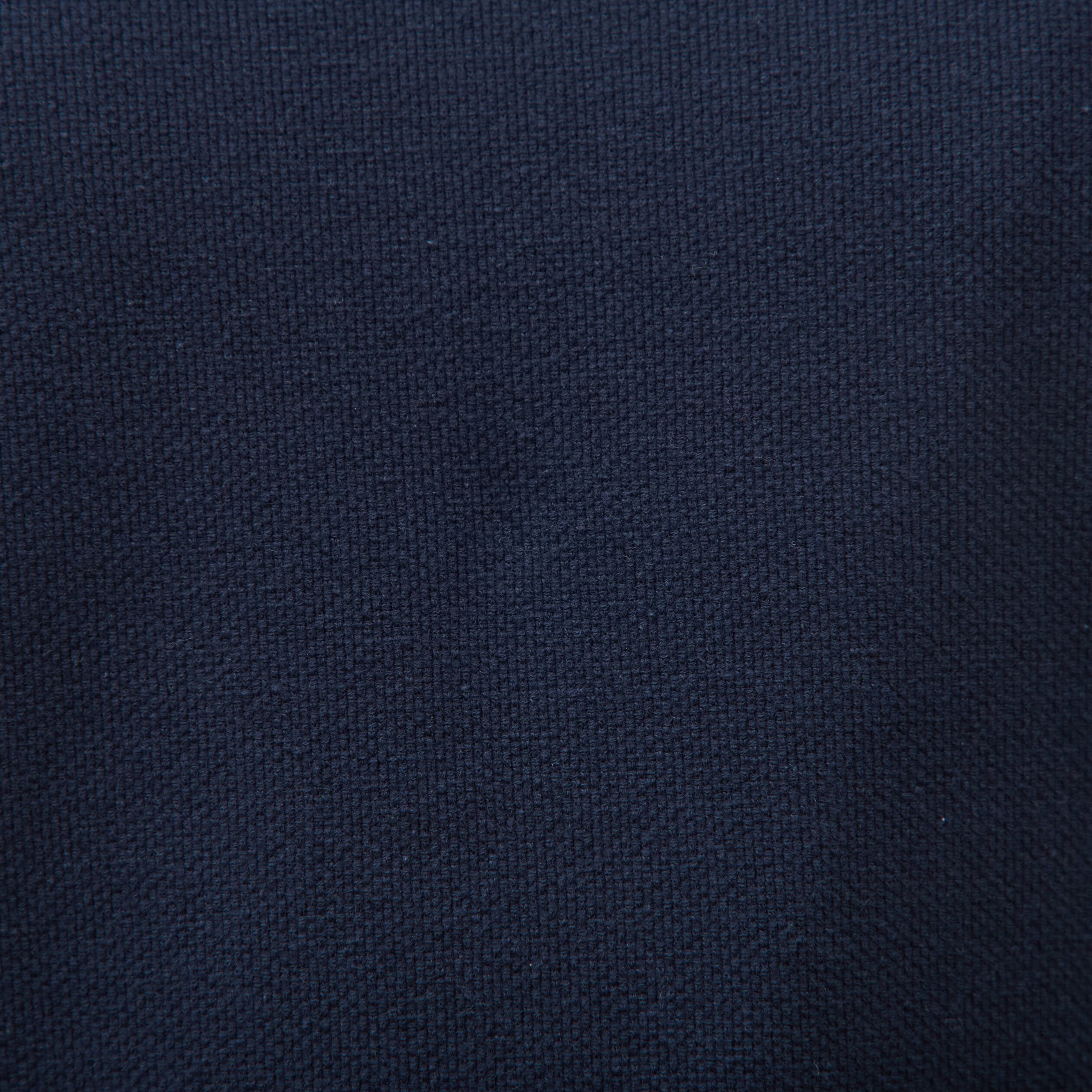 Pull manches longues col rond bleu marine homme