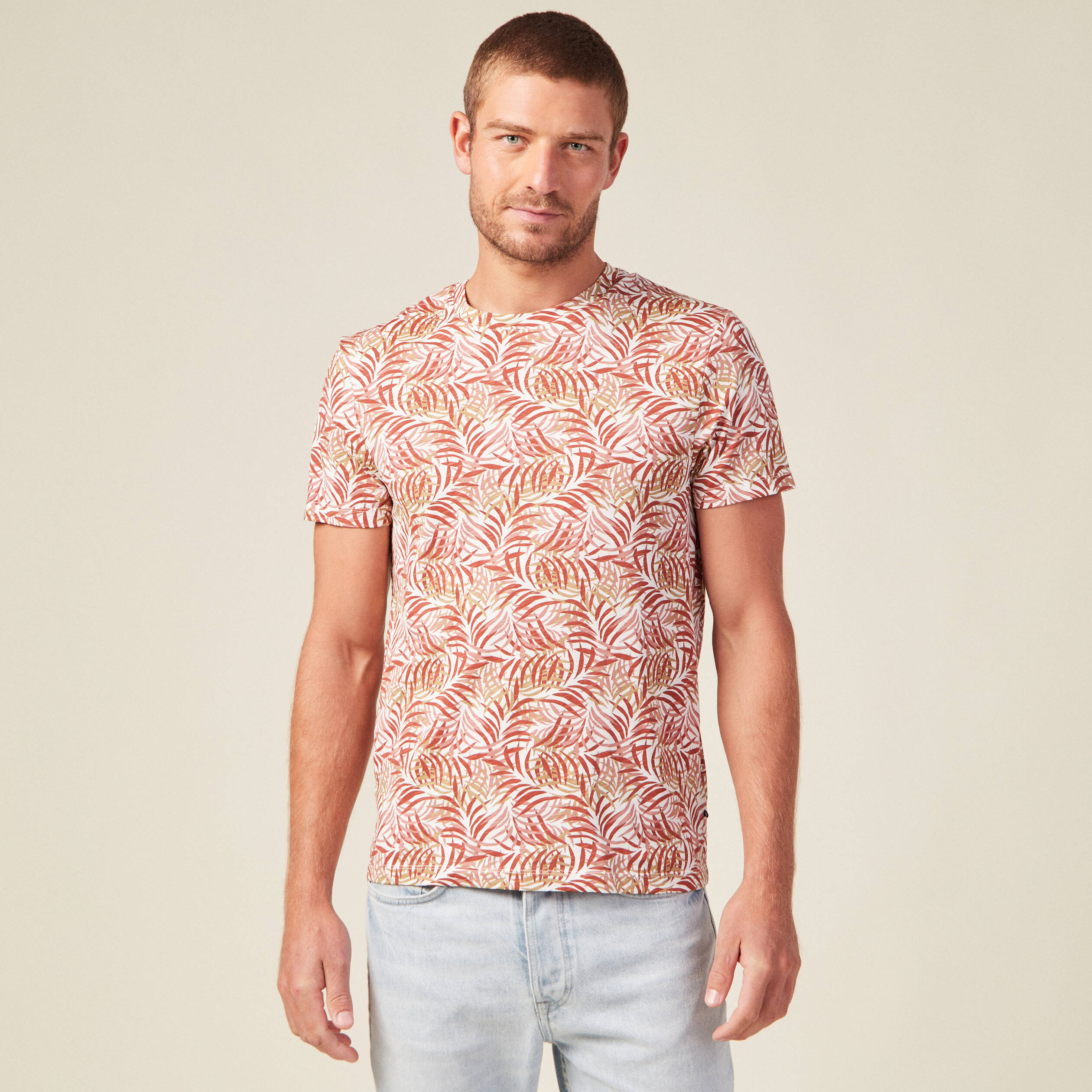 t shirt manches courtes rose homme T-shirt manches courtes rose homme