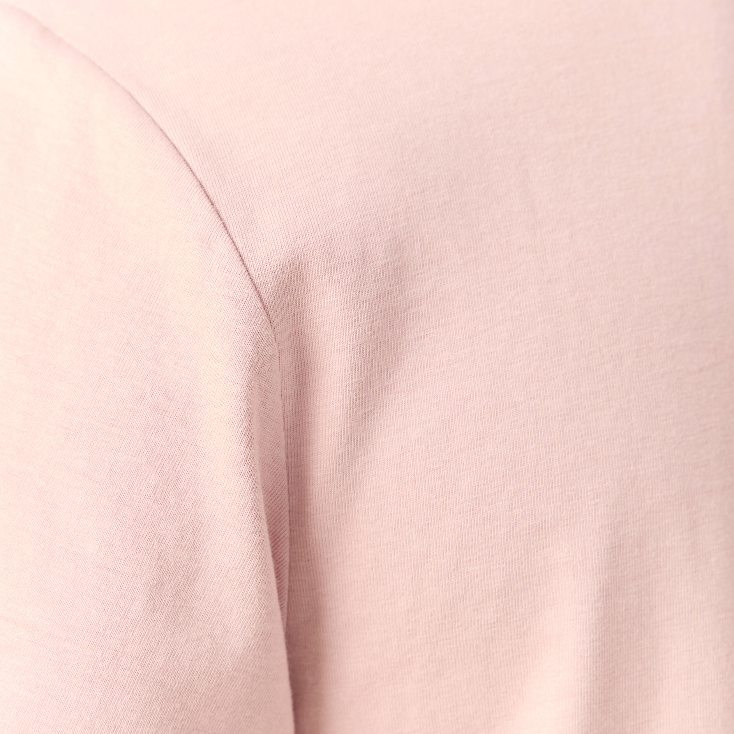 T-shirt en coton manches courtes rose pastel homme