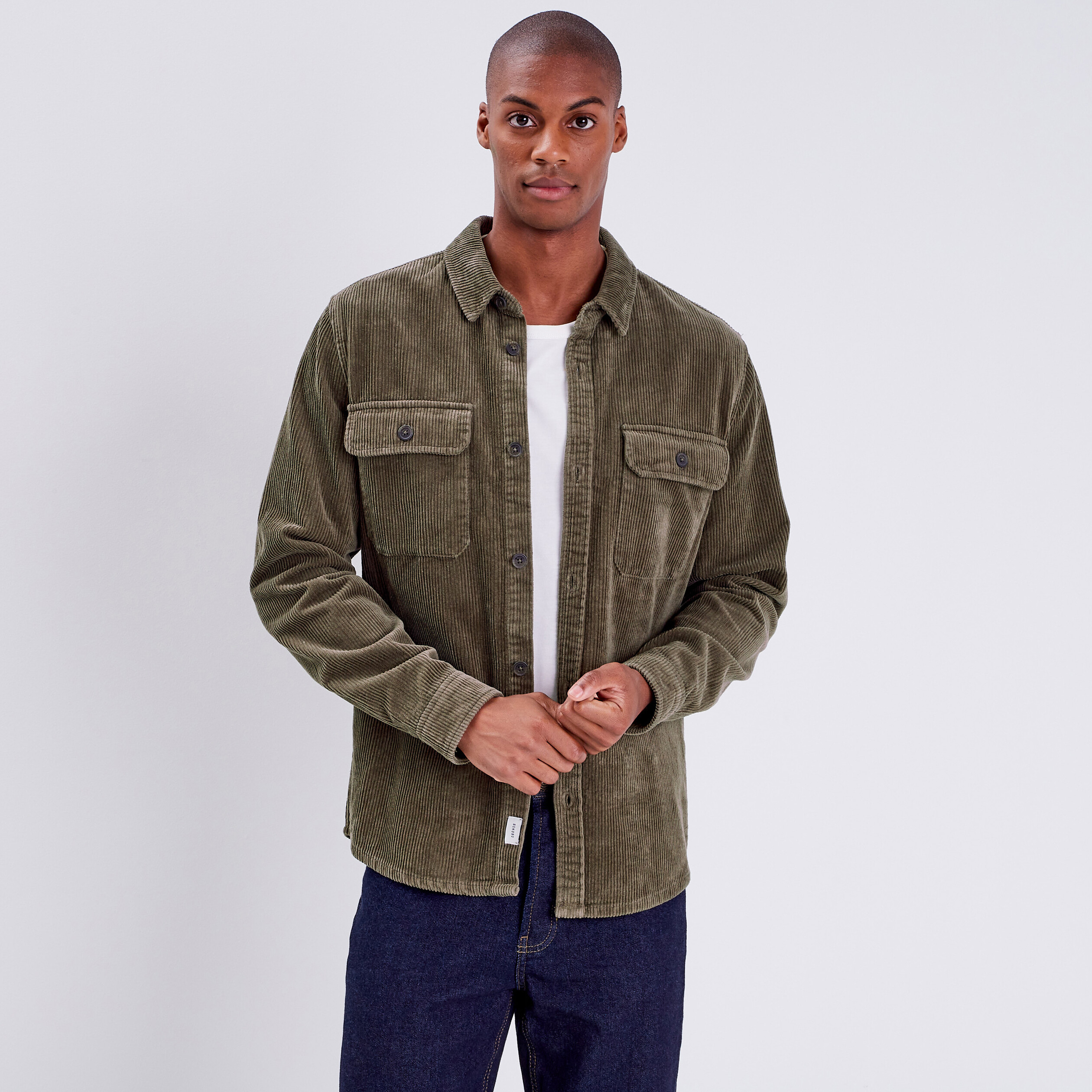 surchemise manches longues taupe homme Surchemise manches longues taupe homme