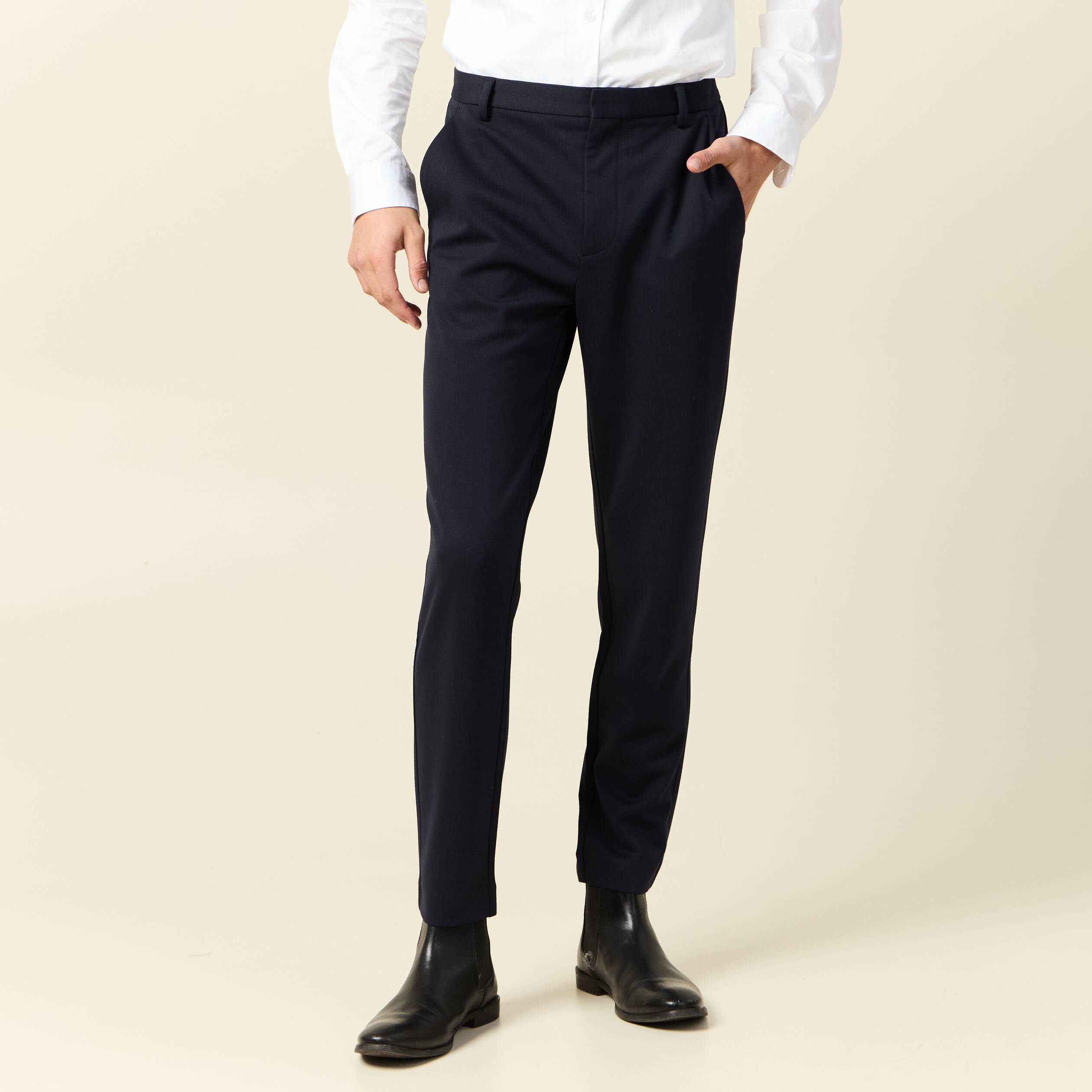pantalon chino slim bleu marine homme Pantalon chino slim bleu marine homme