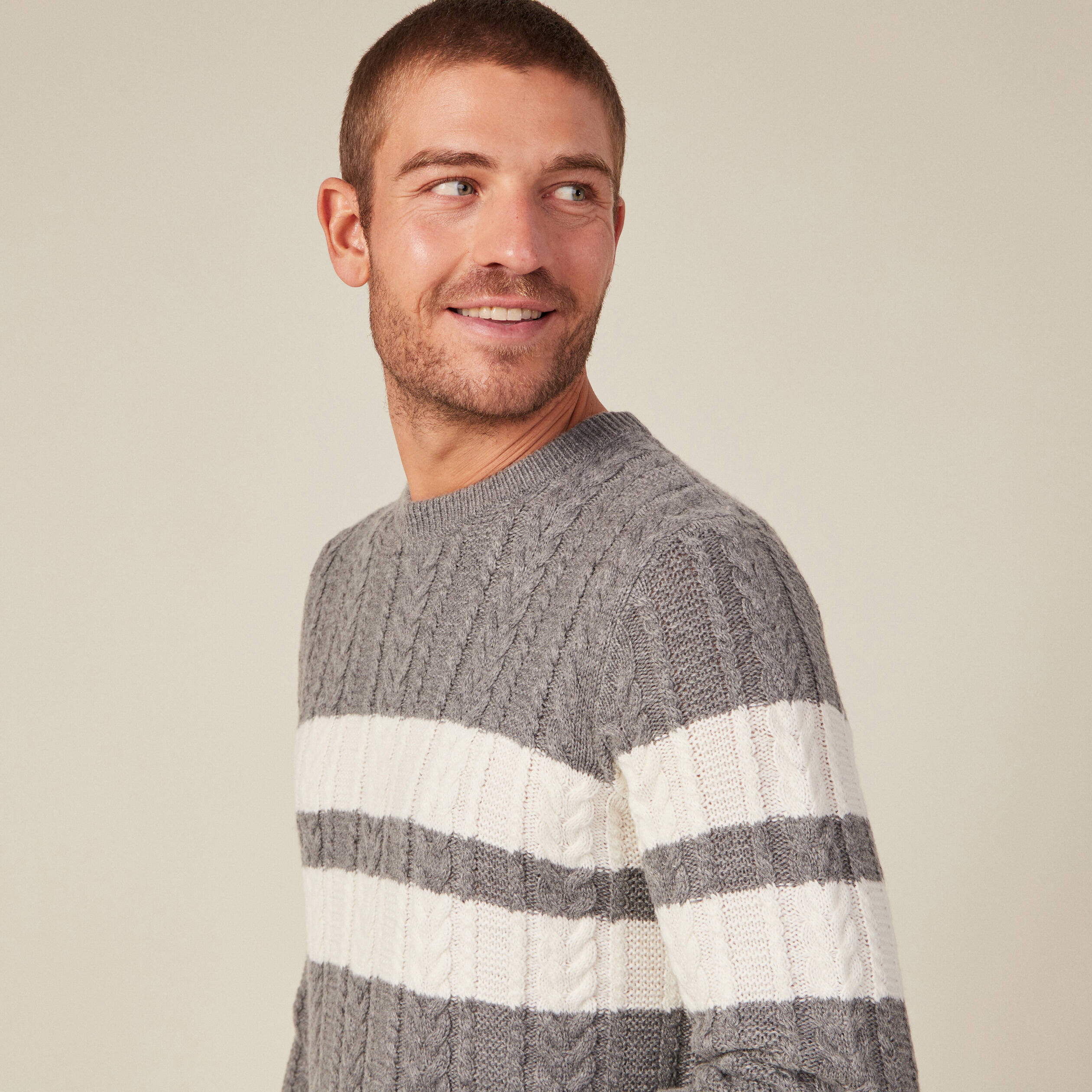 Pull éco-responsable gris foncé homme