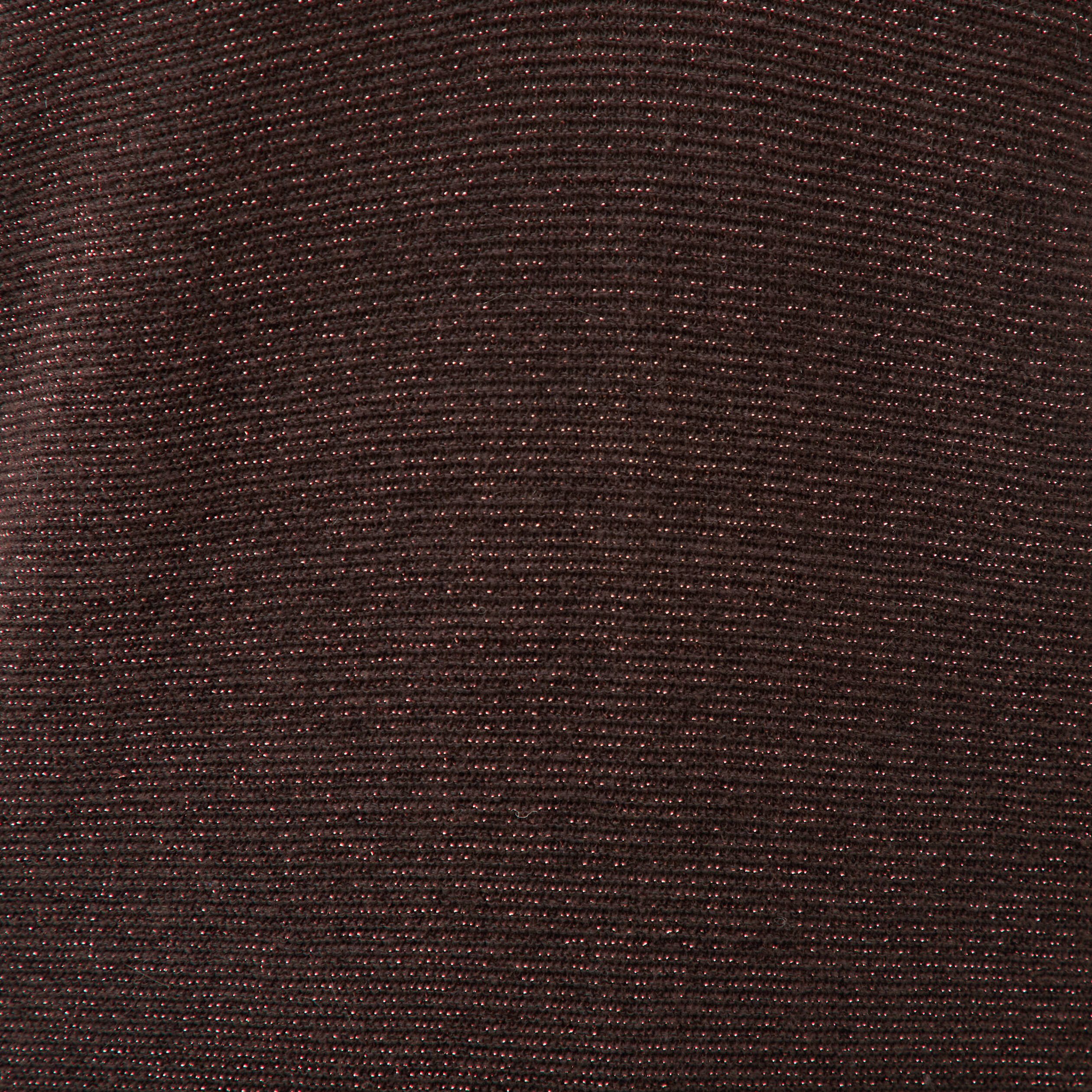Pull droit col v manches longues marron femme