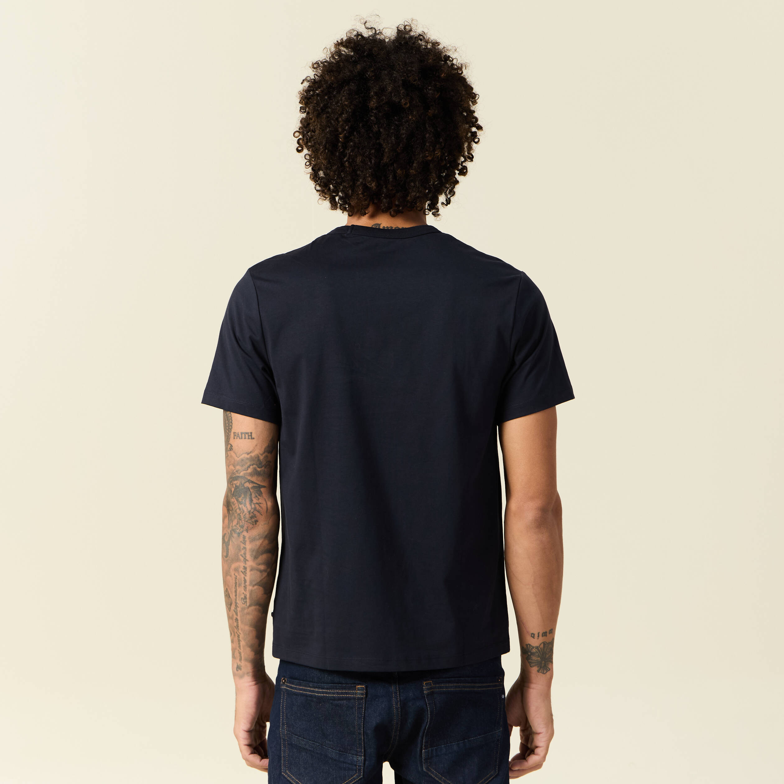 t shirt eco responsable bleu marine homme T-shirt éco-responsable bleu marine homme