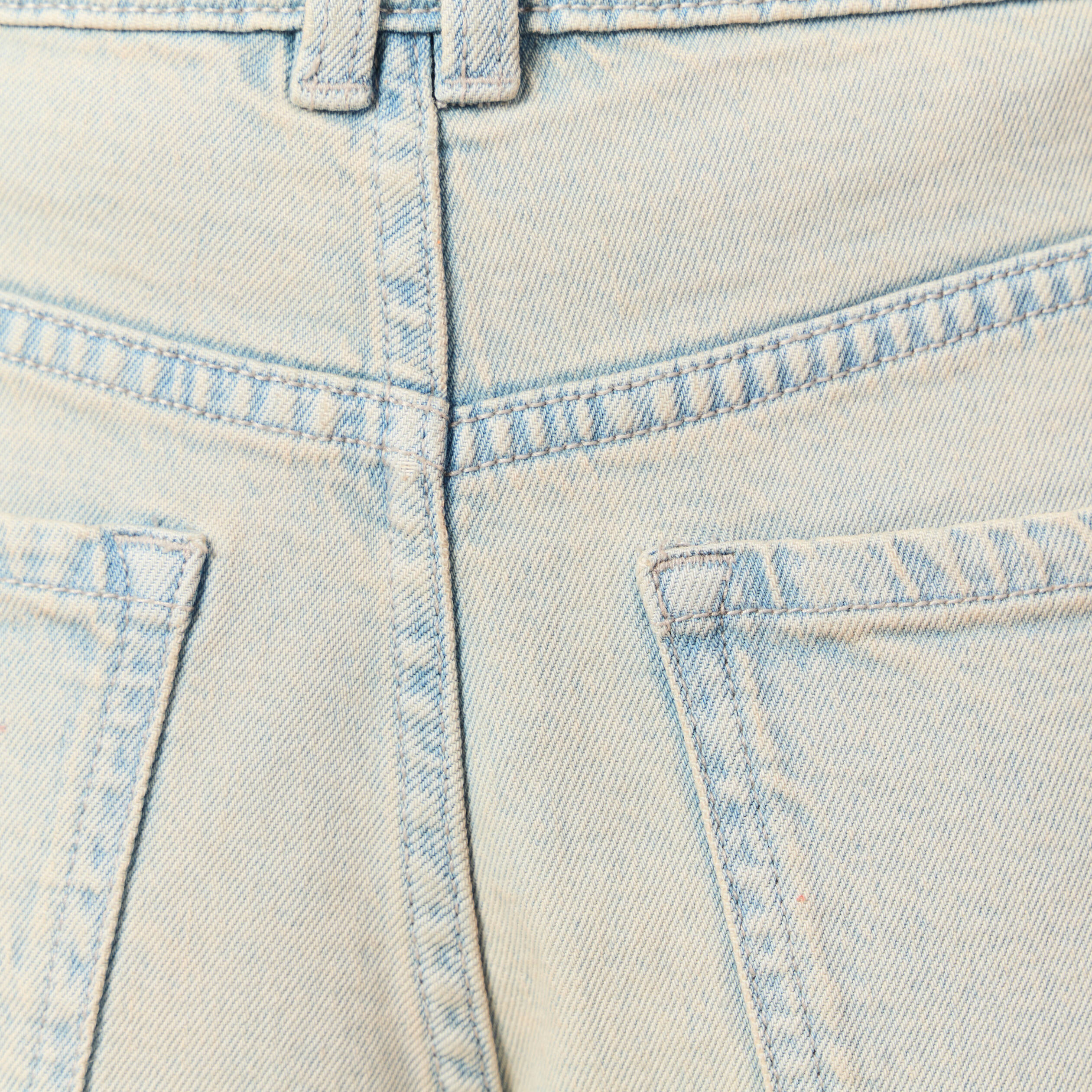 bermuda droit en jean bleu ciel femme Bermuda droit en jean bleu ciel femme