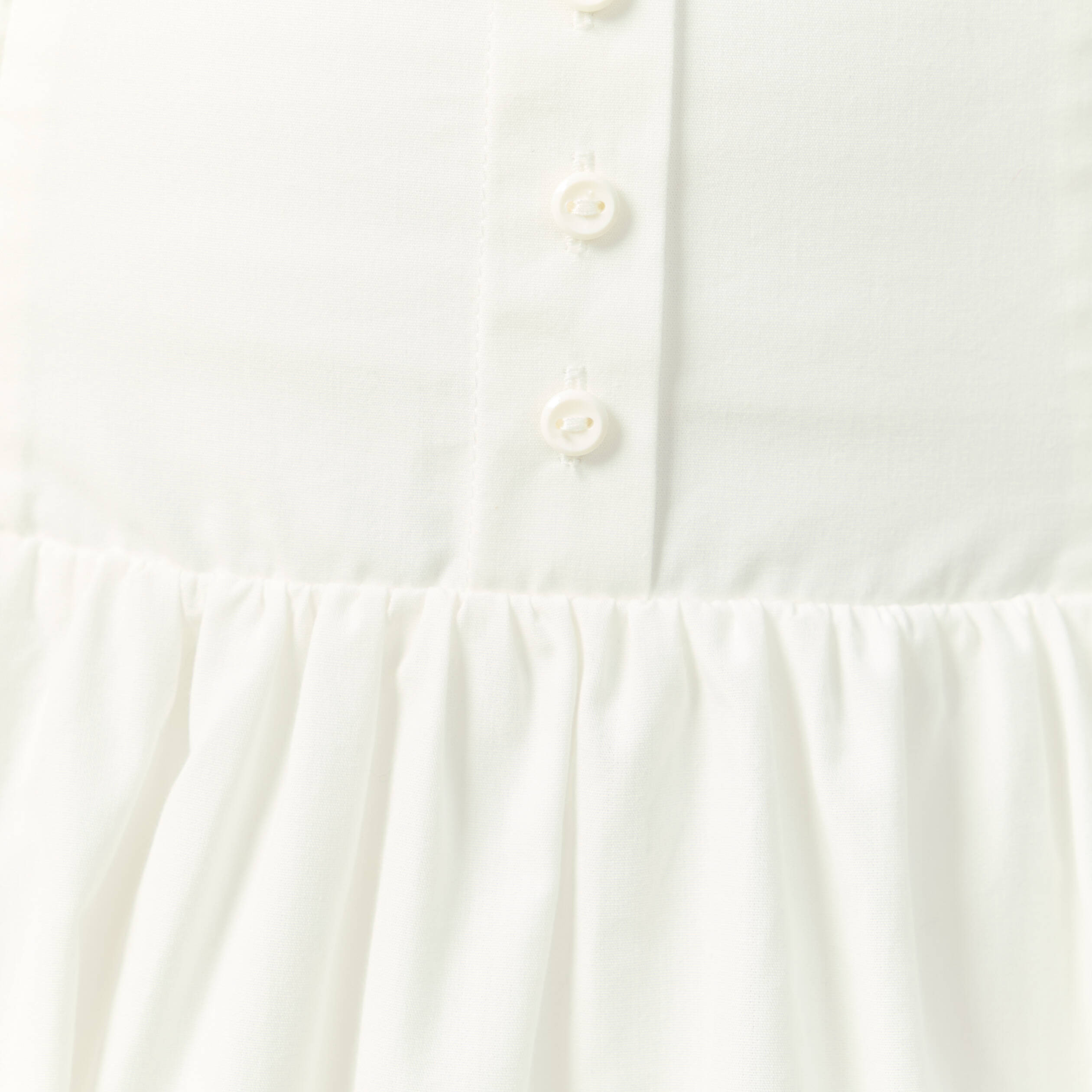 Jupe longue &eacute;vas&eacute;e en coton ecru femme