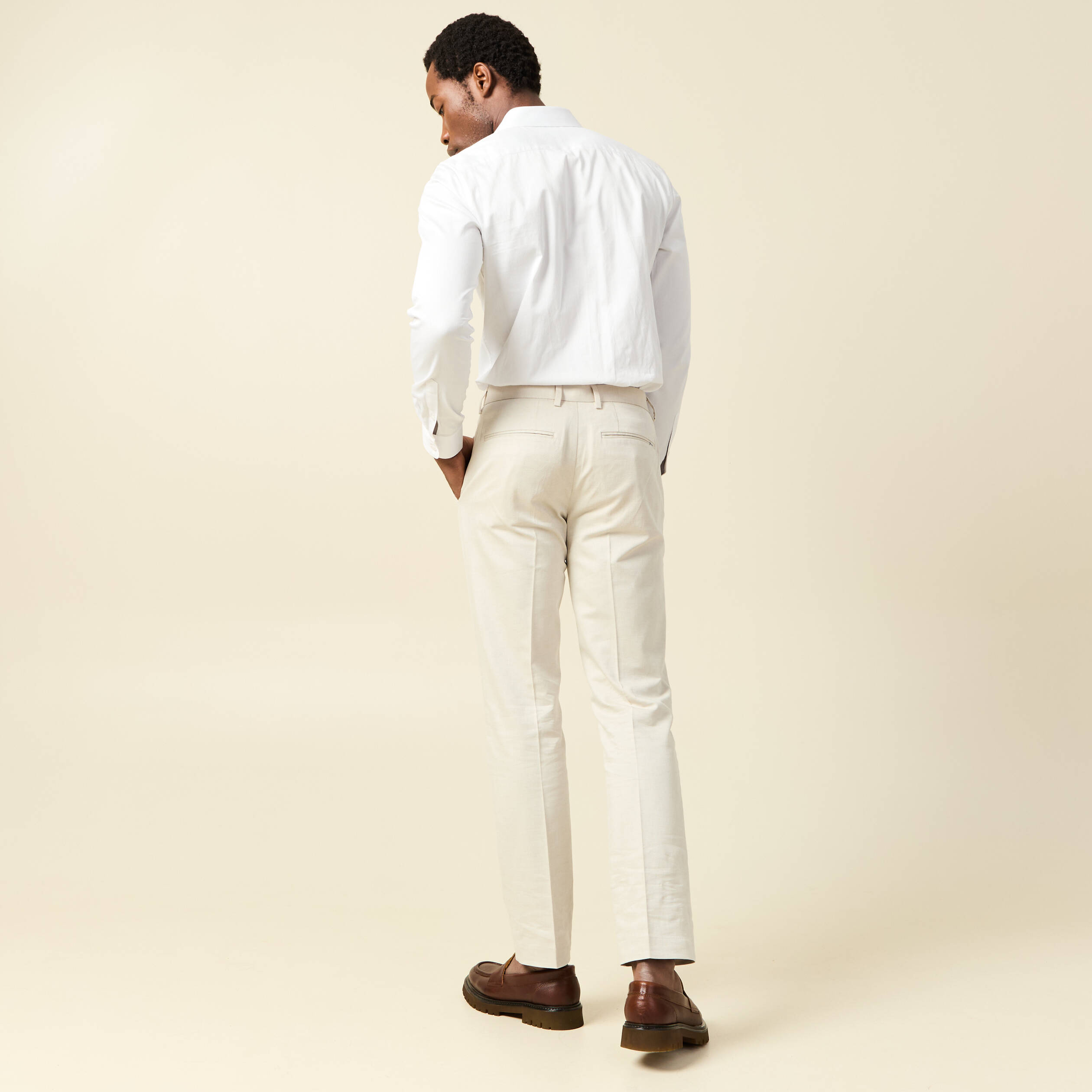 Pantalon chino sable homme