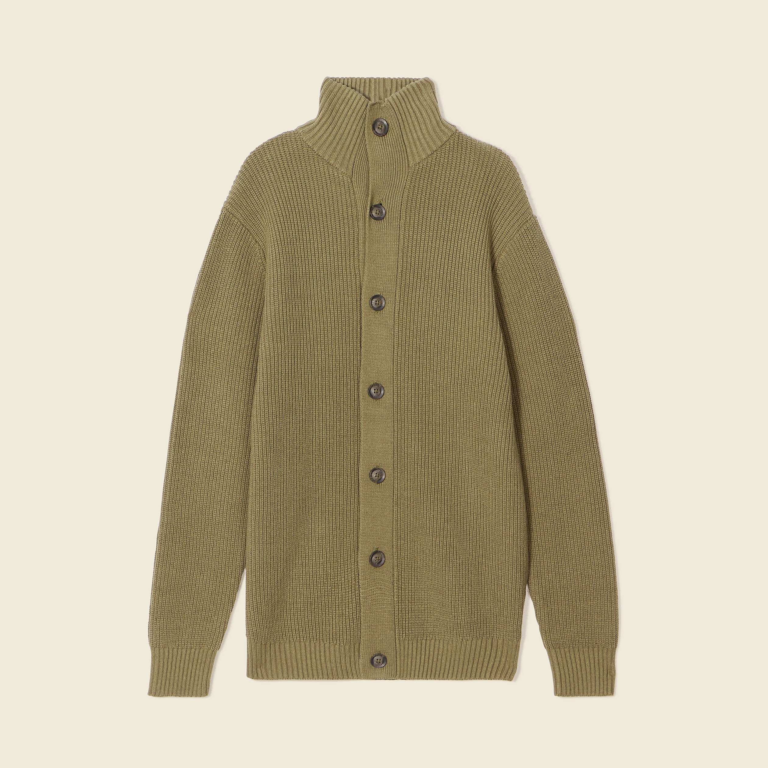Gilet manches longues beige homme