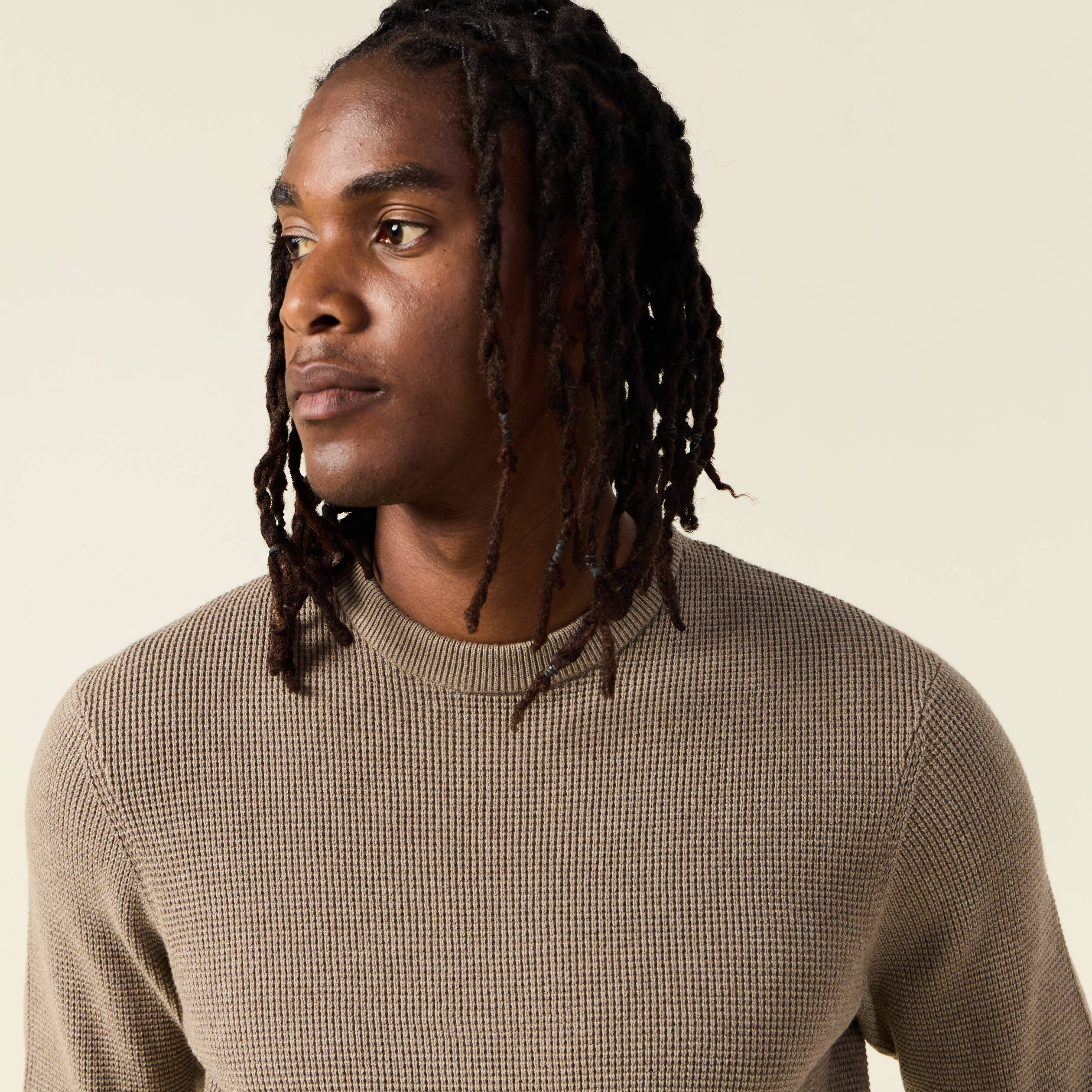 pull manches longues col rond taupe homme Pull manches longues col rond taupe homme