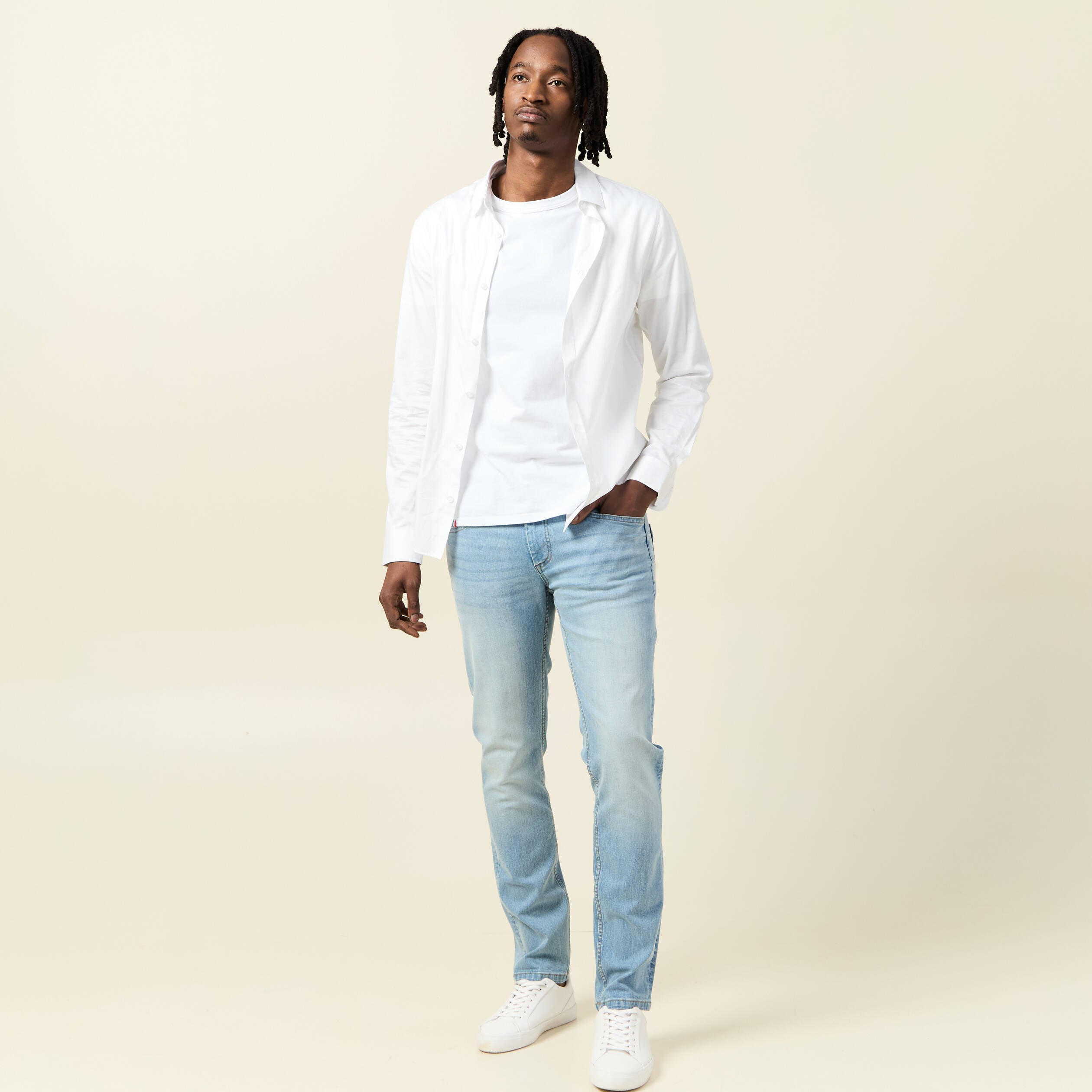 Jeans slim longueur 32 denim used homme