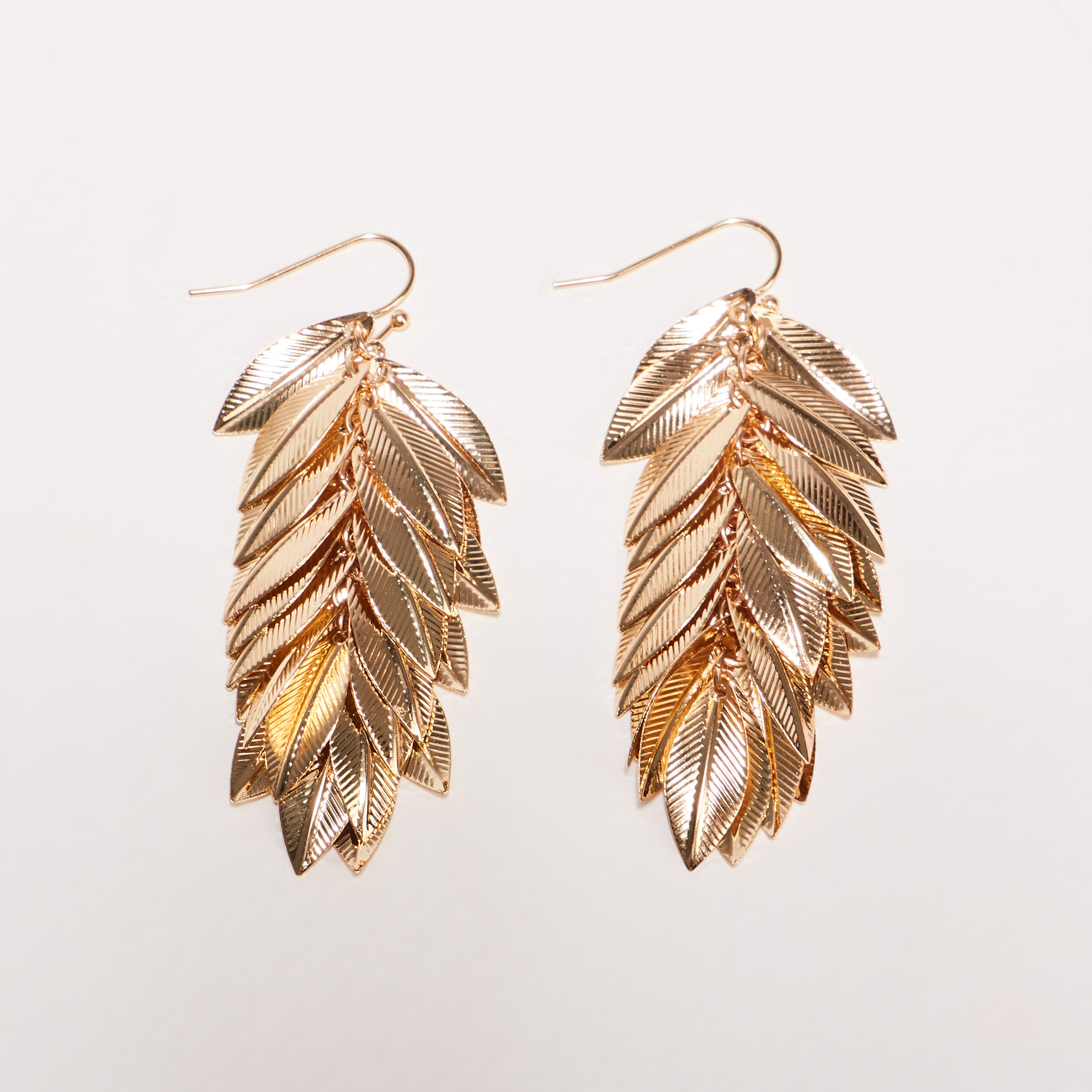 Boucles d'oreilles pendantes couleur or femme