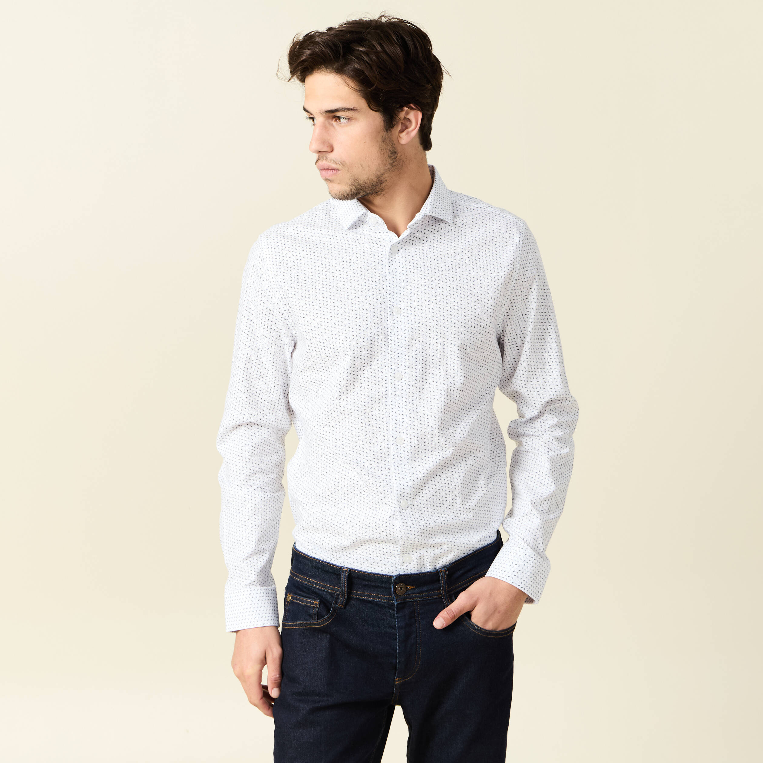 chemise eco responsable blanc homme Chemise éco-responsable blanc homme