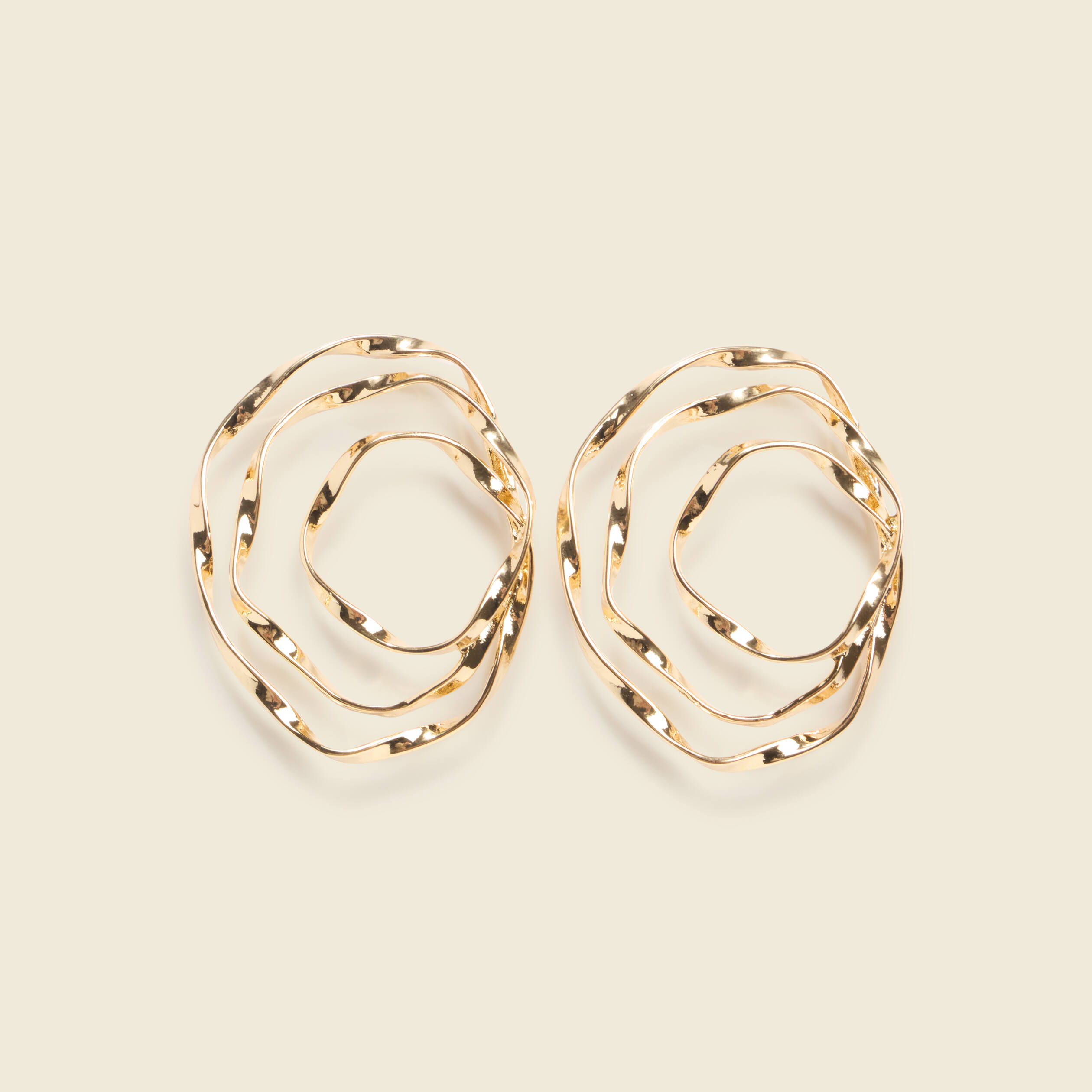 Boucles d'oreilles couleur or femme