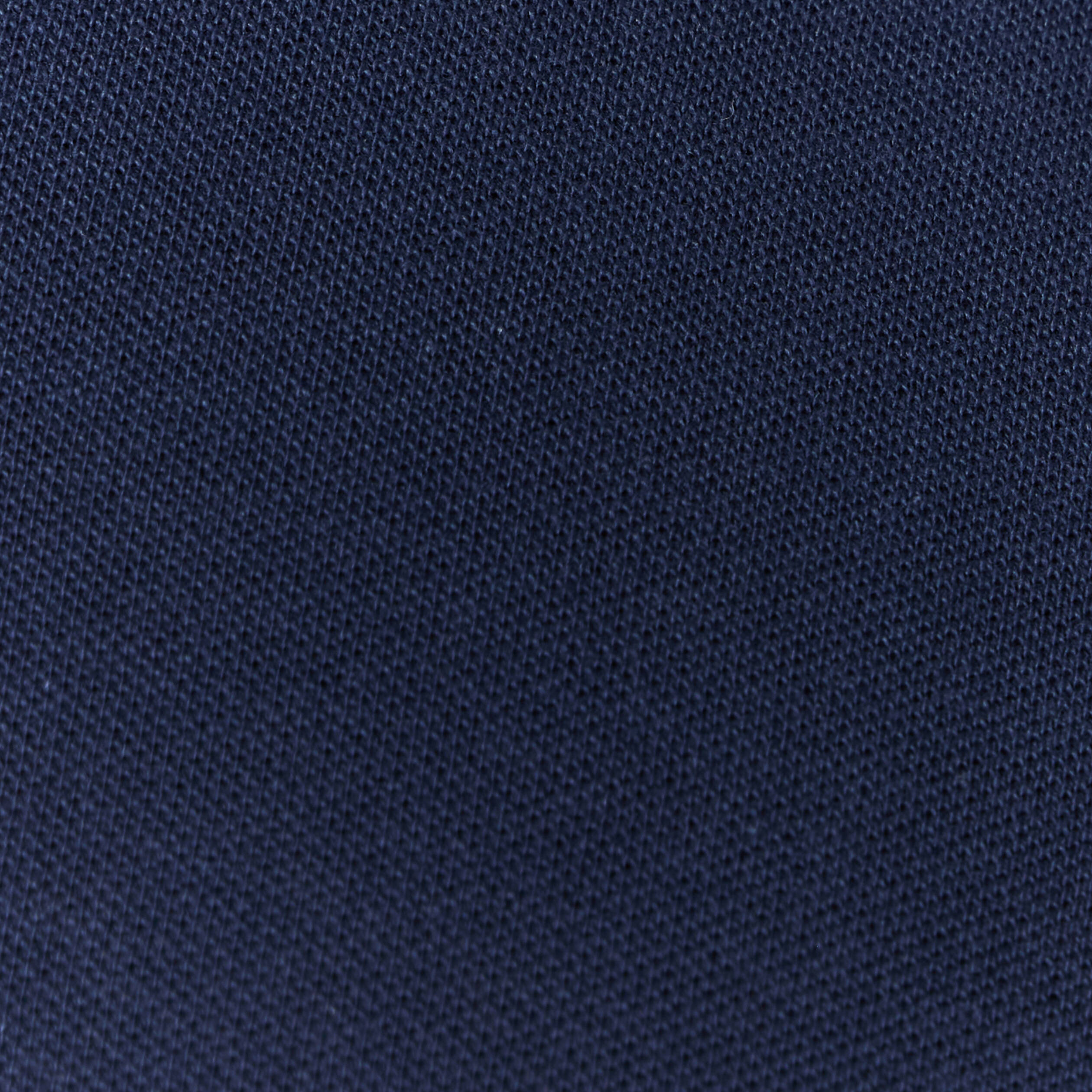 Polo cintr&eacute; en coton manches courtes bleu marine homme