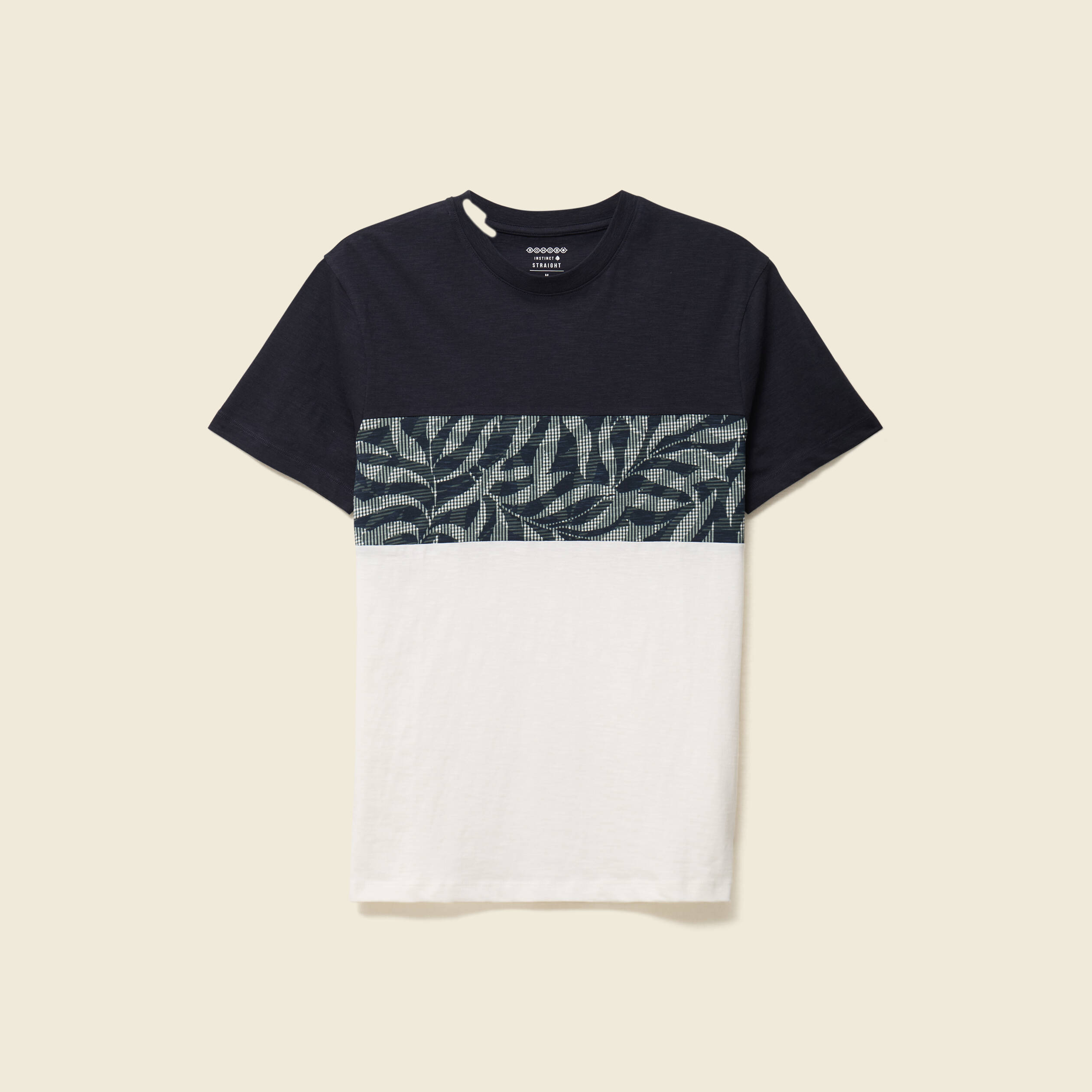 T-shirt manches courtes bleu marine homme