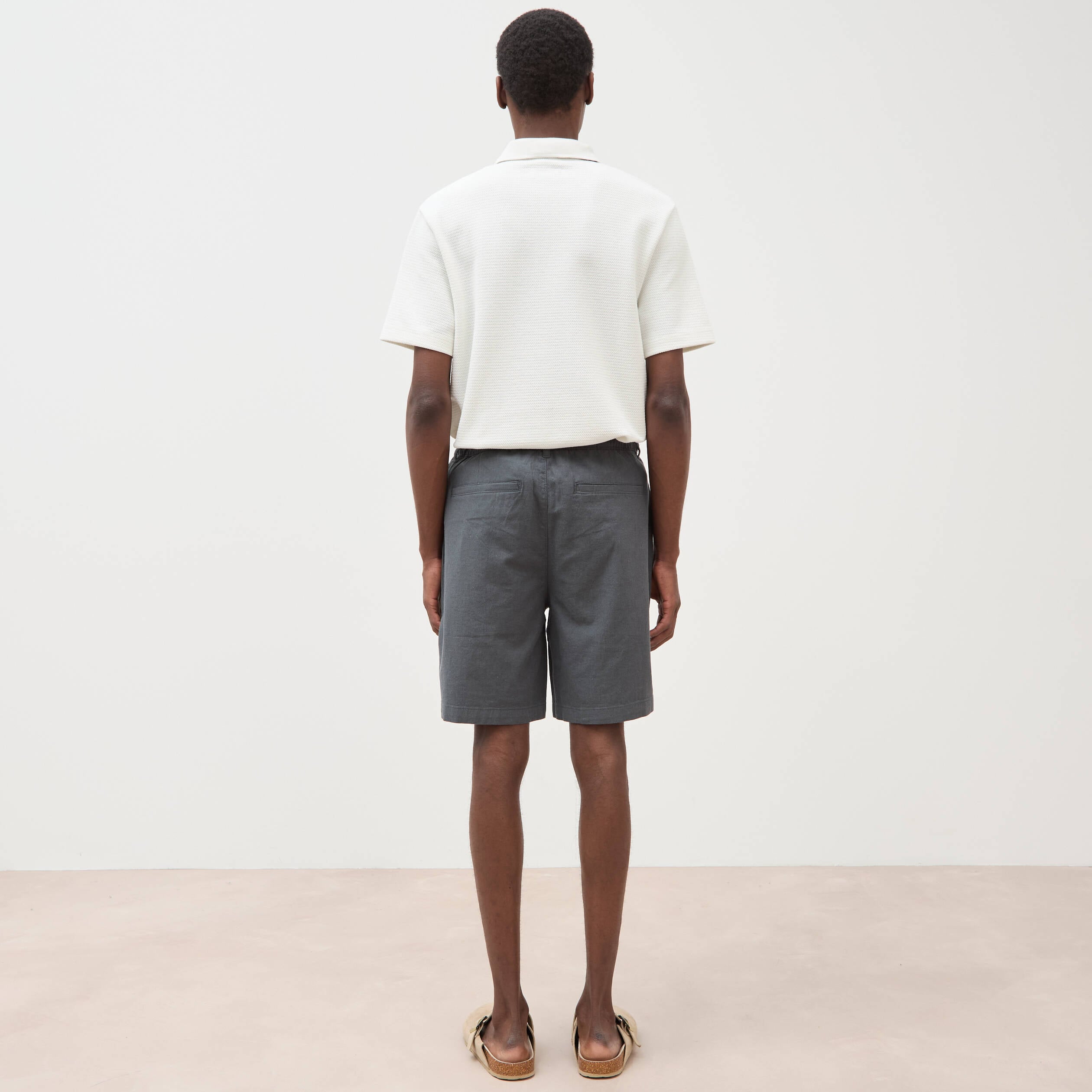 Bermuda vert kaki homme