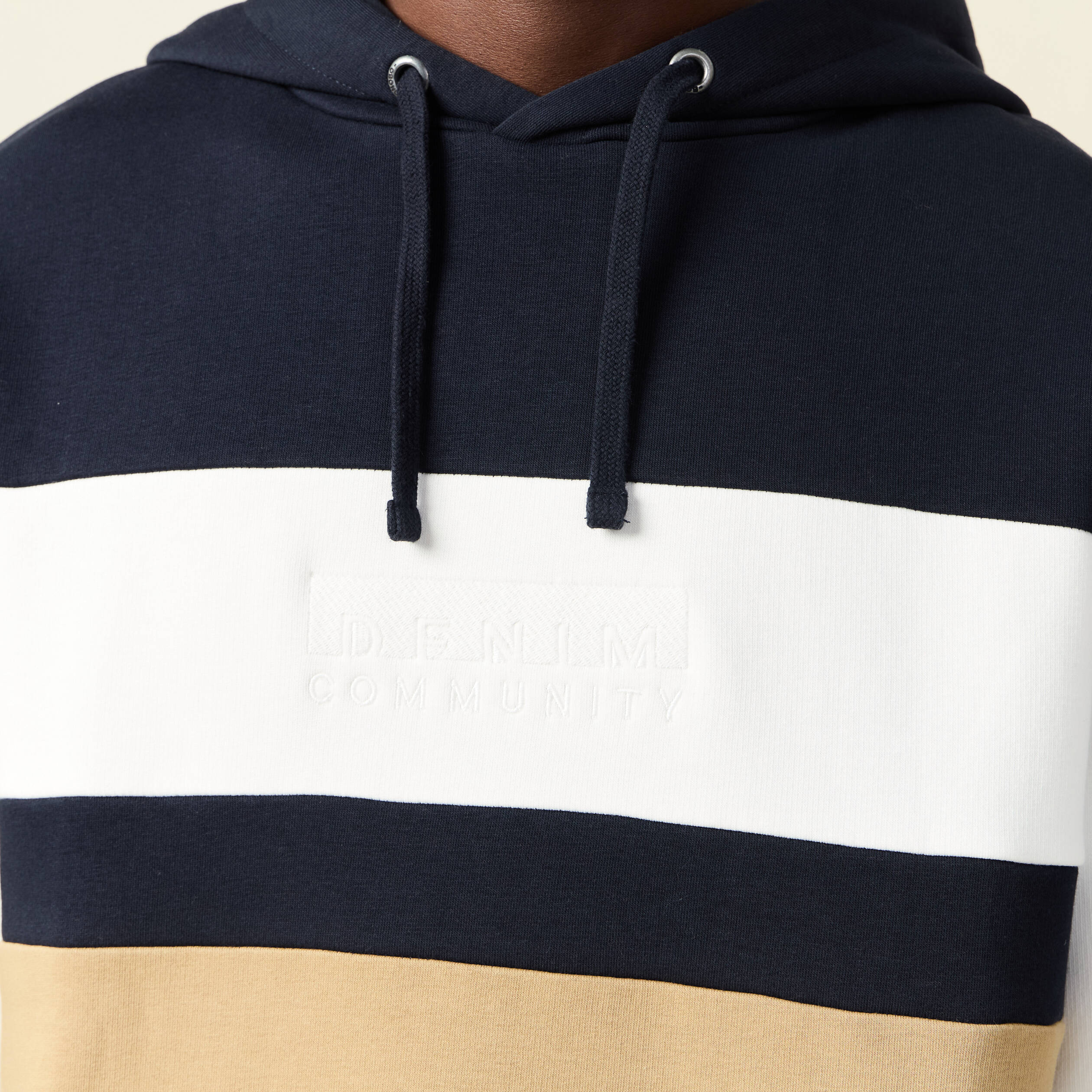 Sweat &agrave; capuche 1 poche bleu marine homme