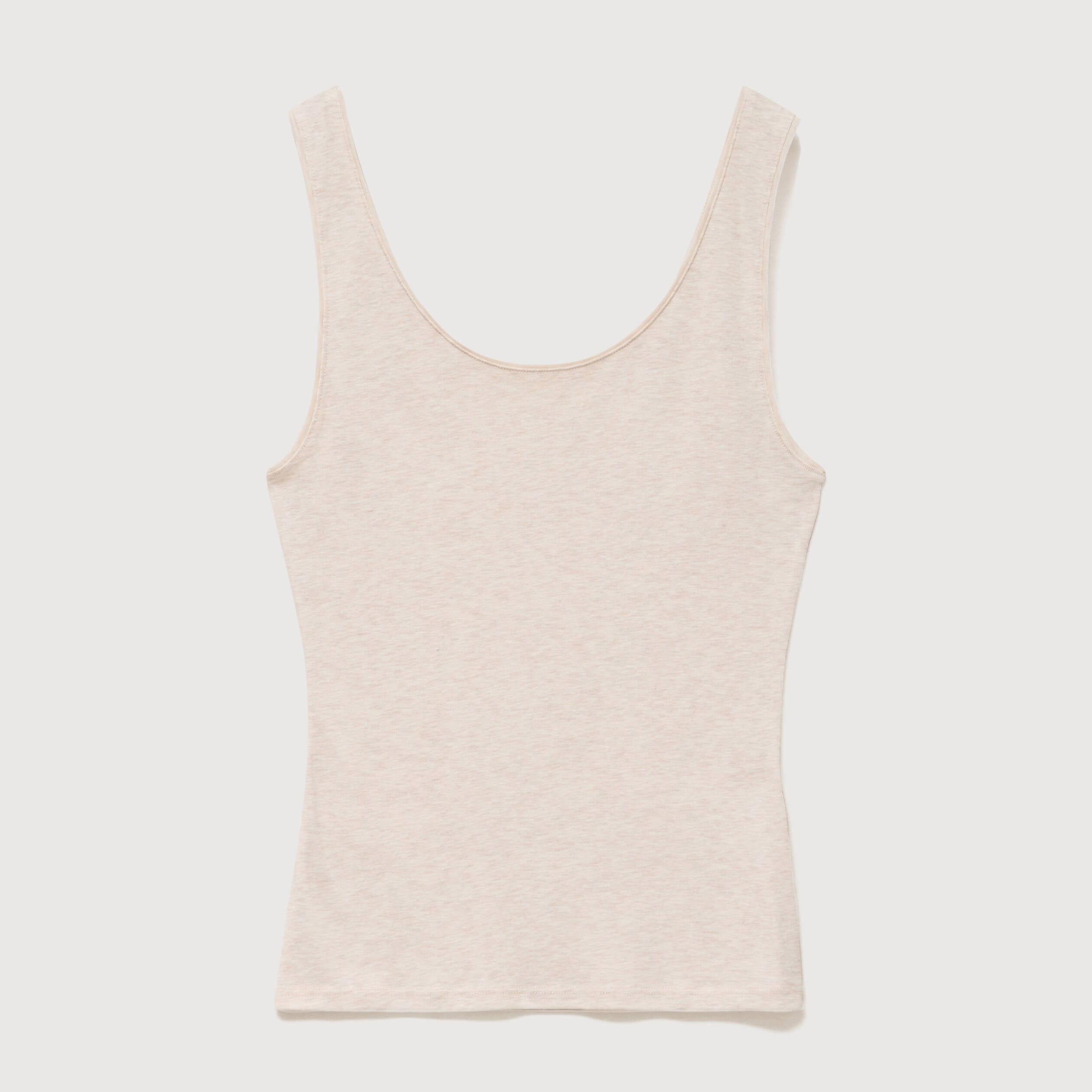 D&eacute;bardeur cintr&eacute; col rond beige femme