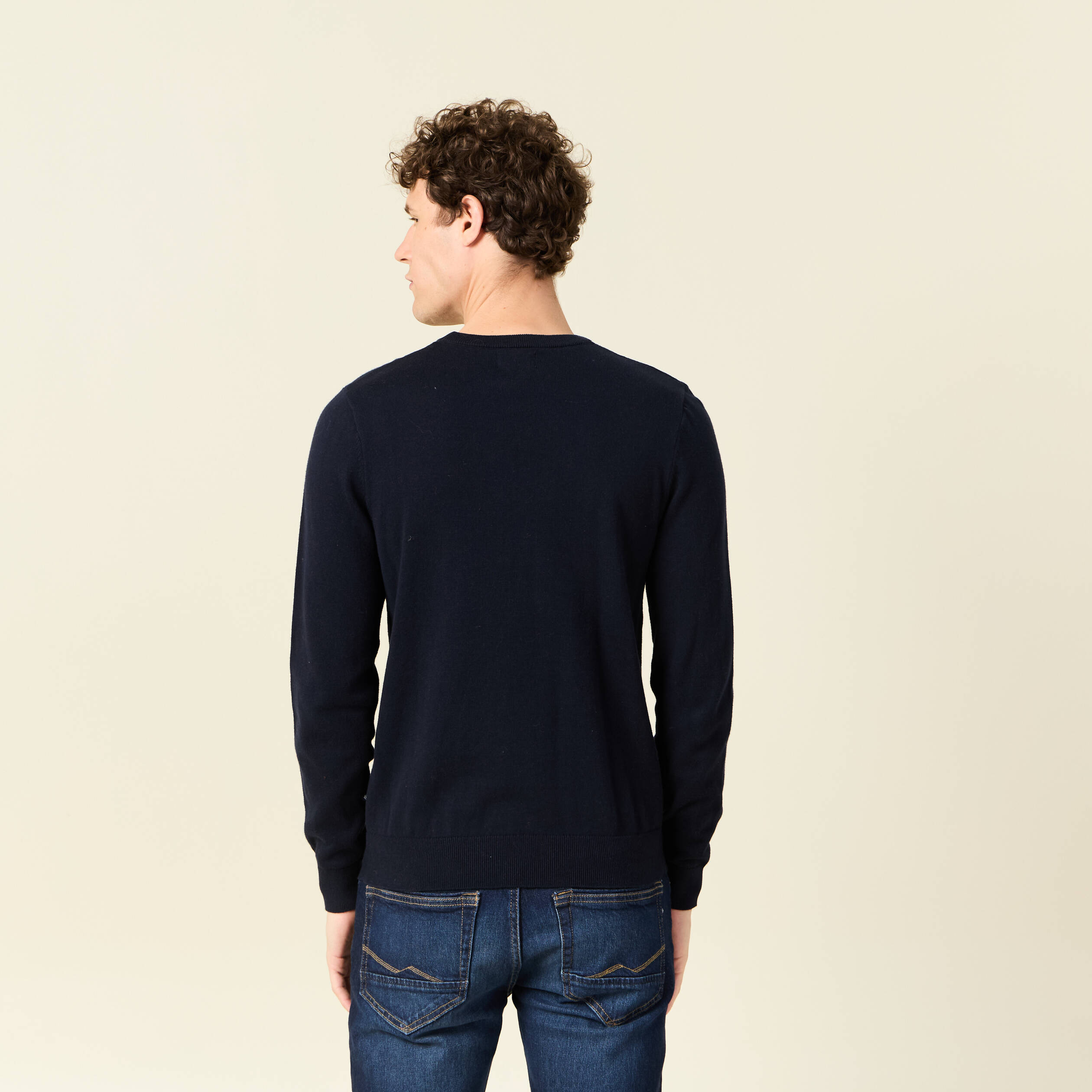 pull eco responsable bleu fonce homme Pull éco-responsable bleu foncé homme