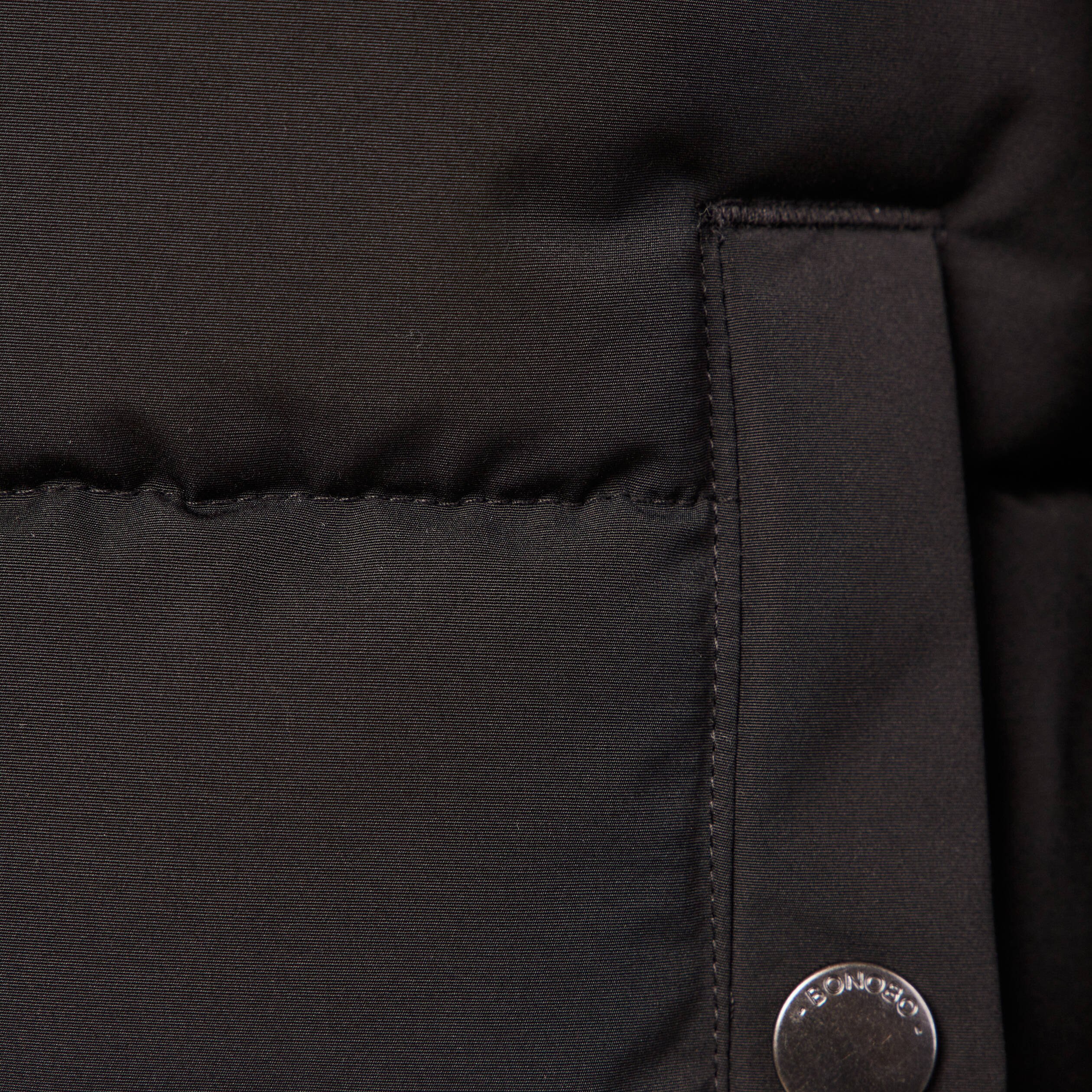 doudoune a capuche cachee noir homme Doudoune à capuche cachée noir homme