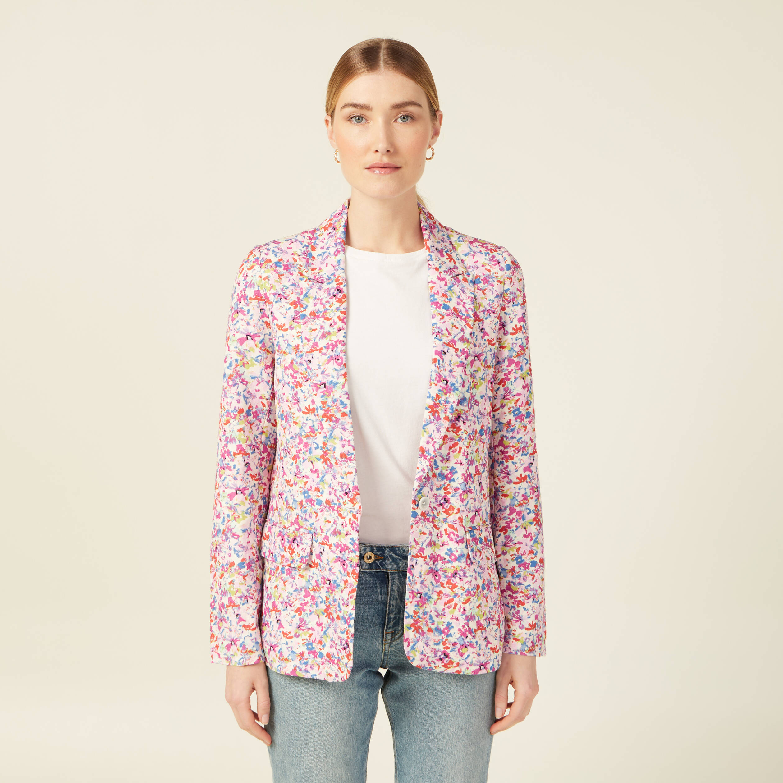 veste blazer eco responsable rose femme Veste blazer éco-responsable rose femme